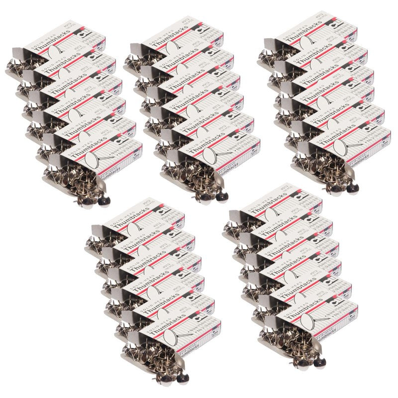 CHARLES LEONARD - Thumb Tacks, 100 Per Pack, 30 Packs
