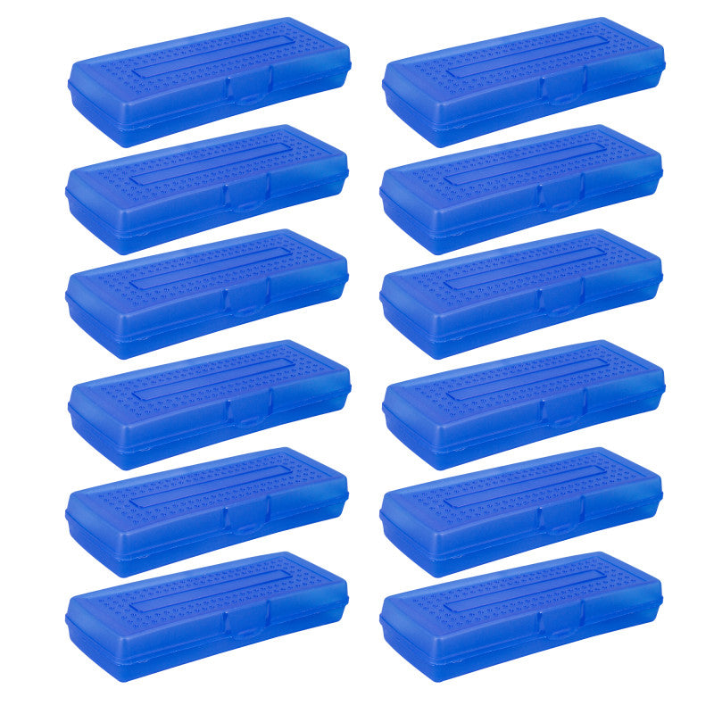 STOREX - Single Mini Pencil Storage Case, Assorted Colors, Pack of 12