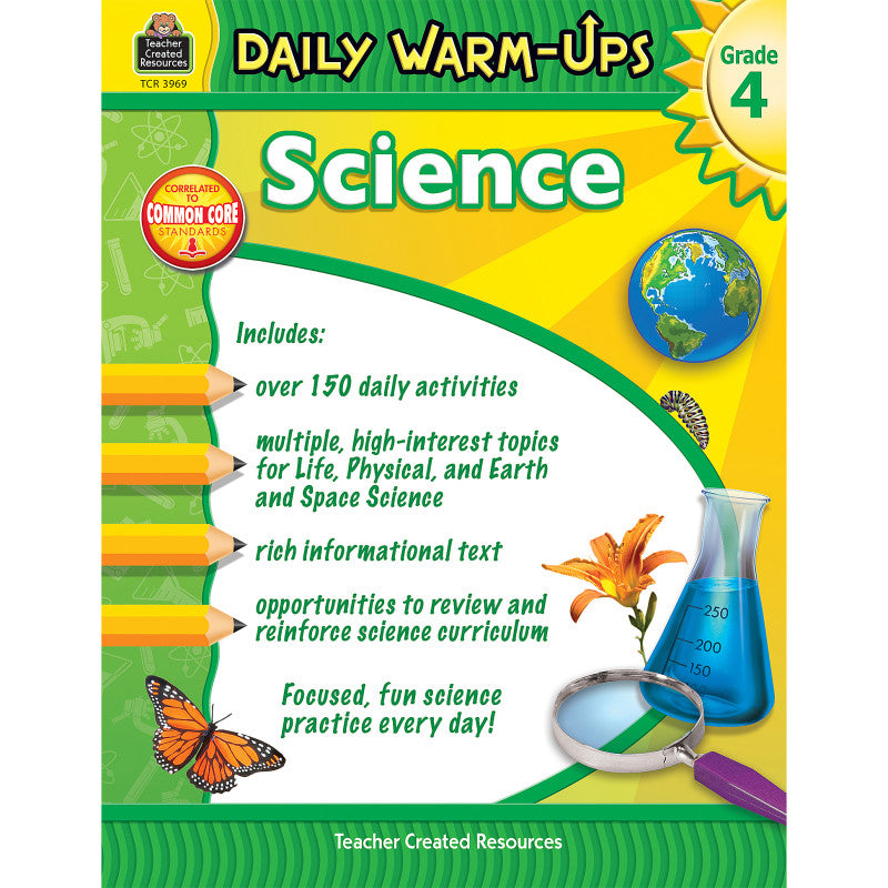 TEACHER CREATED RESOURCES - Daily Warm-Ups Science Book, Grade 4