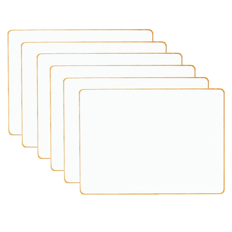 DOWLING MAGNETS - Double-sided Magnetic Dry-Erase Board, Blank, Pack of 6
