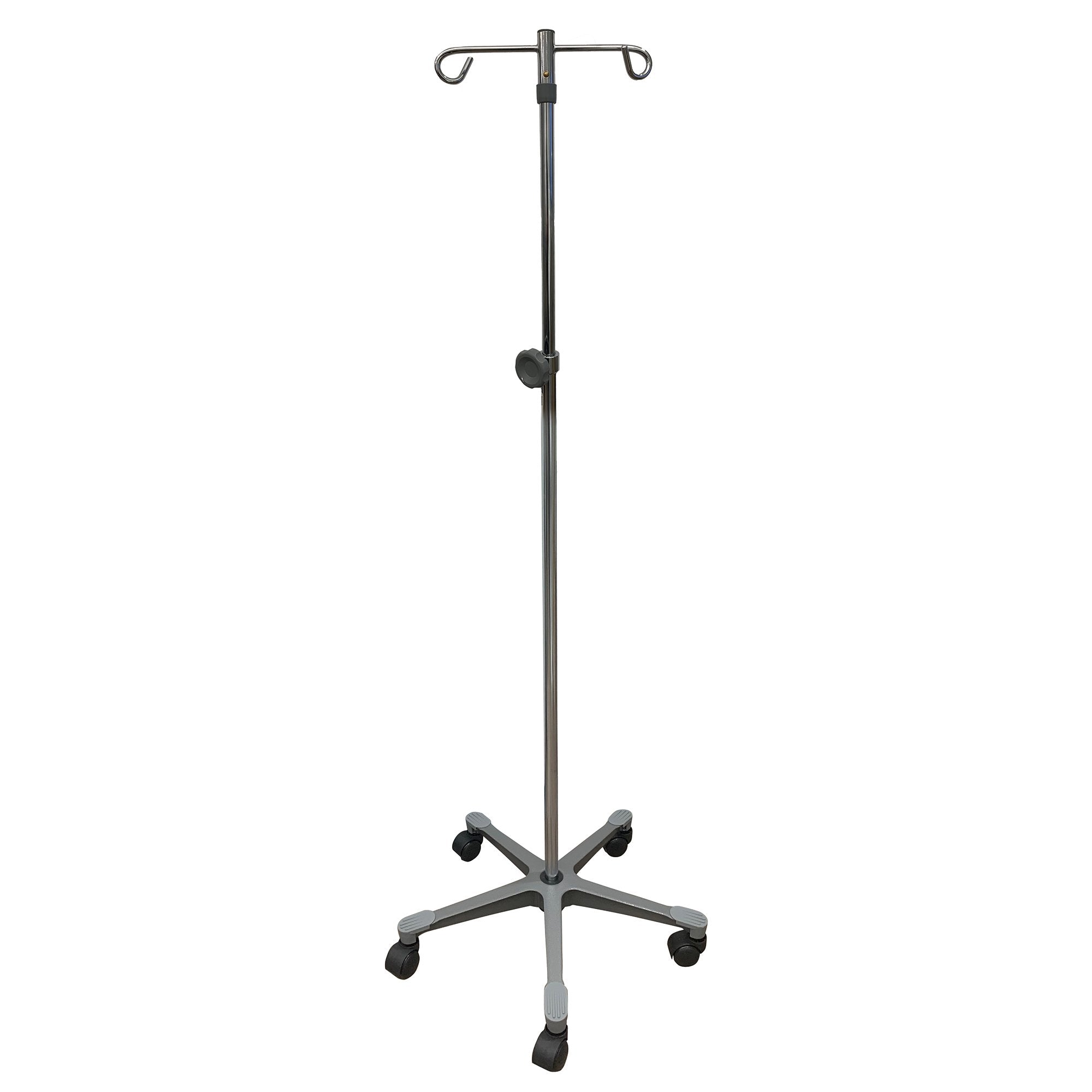 McKesson Brand - IV Stand Floor Stand 2 Hooks 5 Legs with Casters [1/CS]