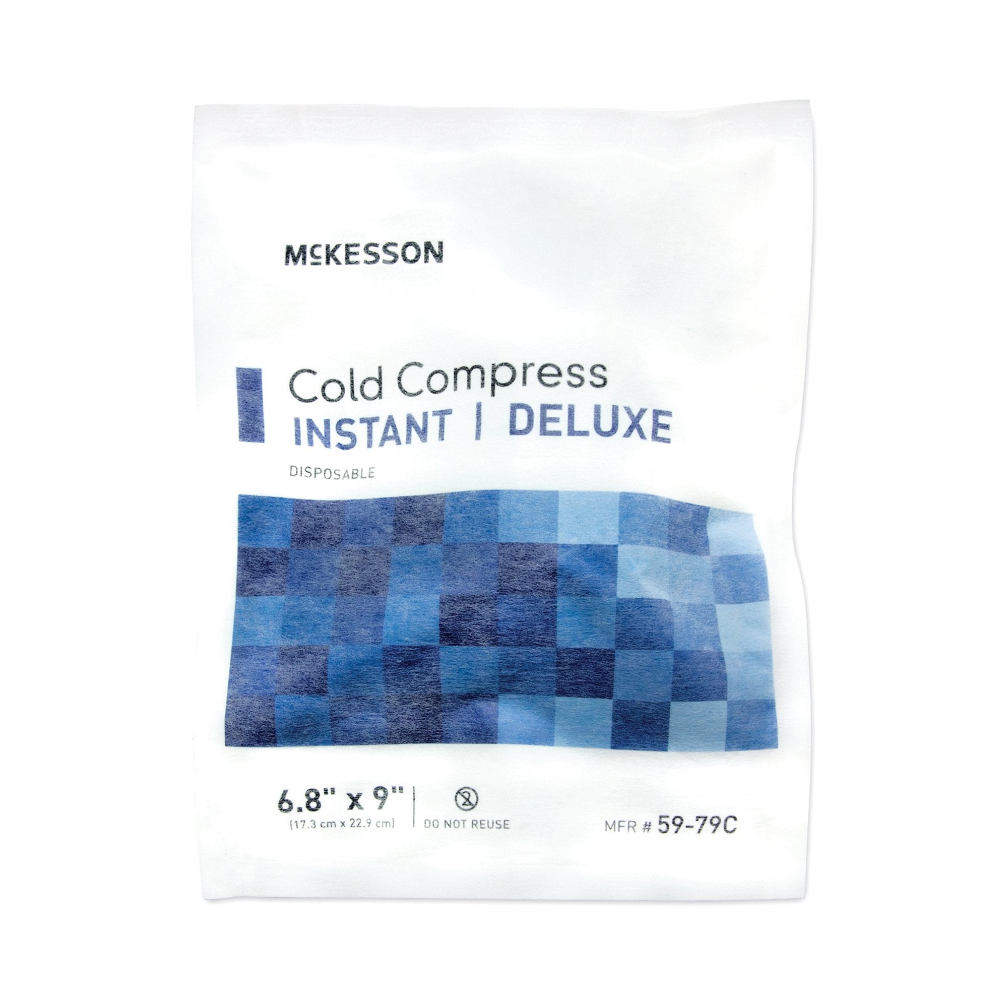 McKesson Brand - Instant Cold Pack McKesson Deluxe General Purpose Large 6-4/5 X 9 Inch Fabric / Calcium Ammonium Nitrate / Water Disposable [24/CS]