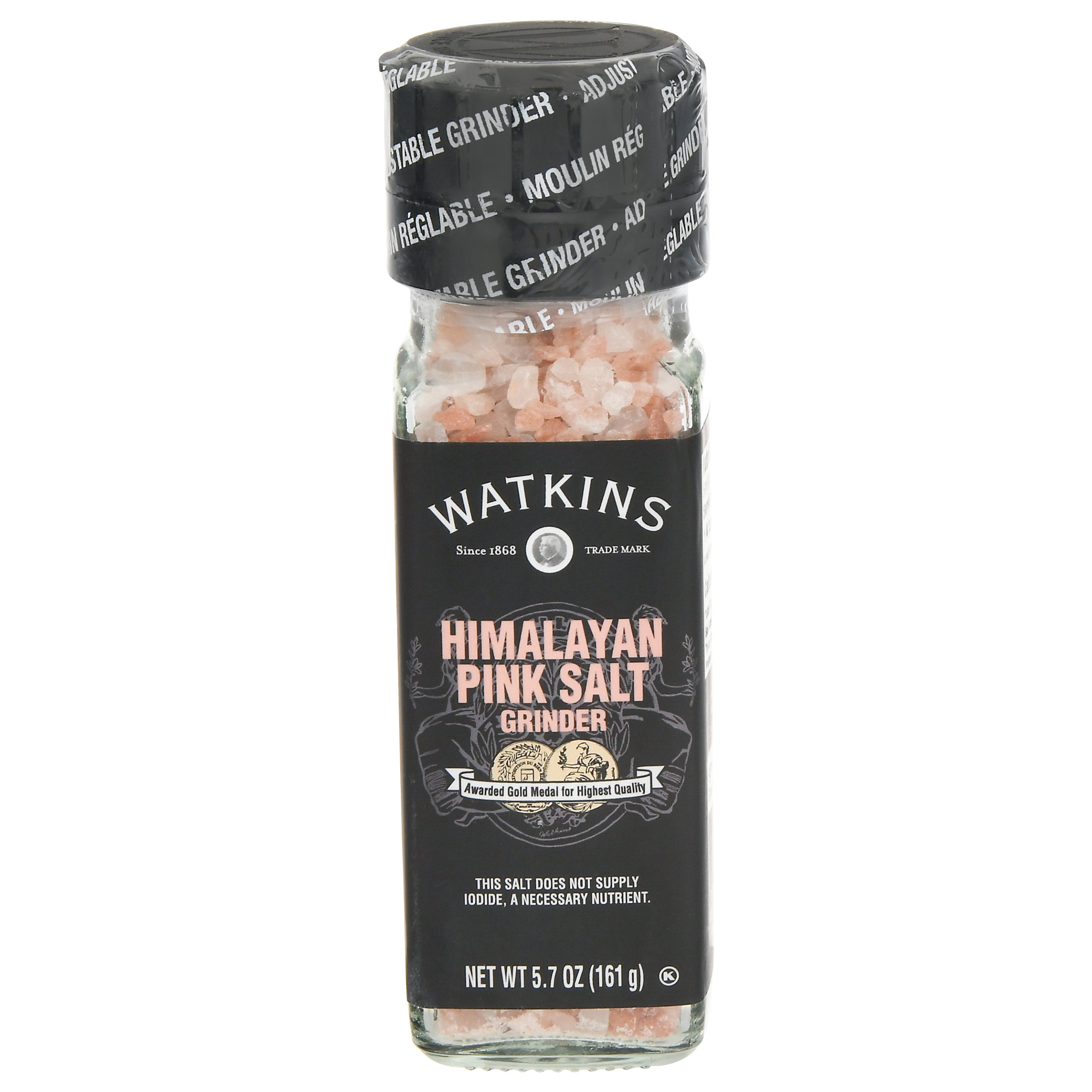 Watkins Himalayan Pink Salt Grinder 5.7 oz - Case of 3