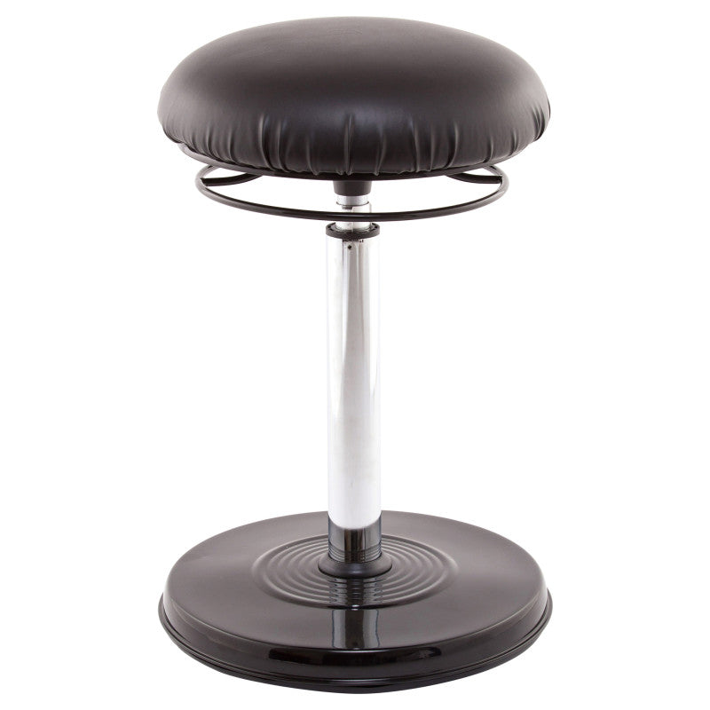 KORE DESIGN - Office PLUS Sit-Stand Adjustable Chair 21.5-32" Black Leather-Like