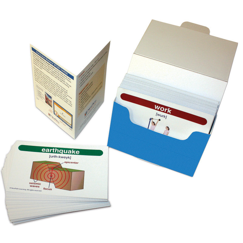 NEWPATH LEARNING - Science Vocabulary Builder Flash Card Set, Grades 3-5