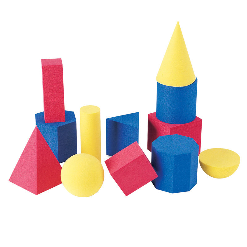 LEARNING RESOURCES - Soft Foam Geometric Shapes Set, Pack of 12