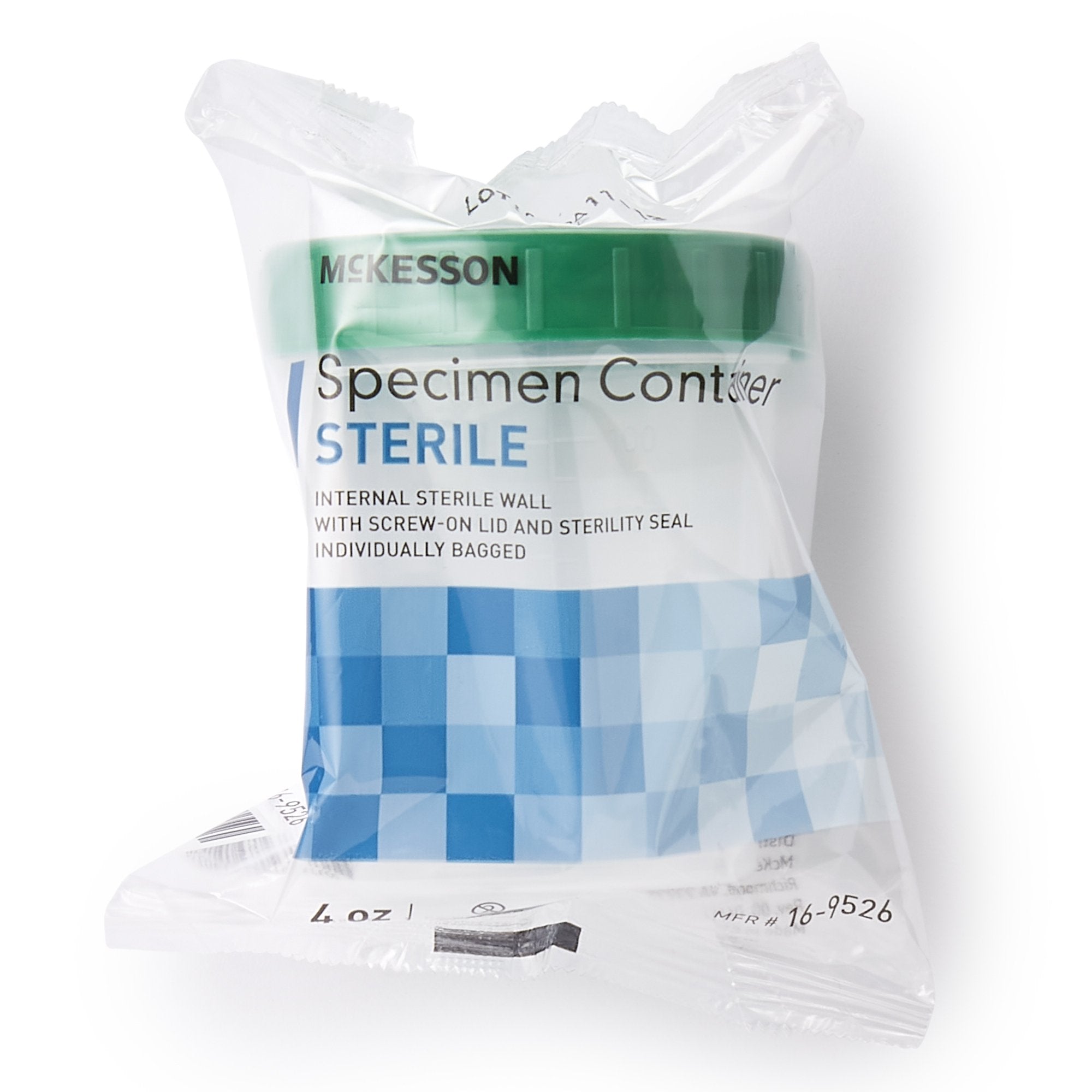 McKesson Brand - Specimen Container McKesson 120 mL (4 oz.) Screw Cap Sterile [100/CS]