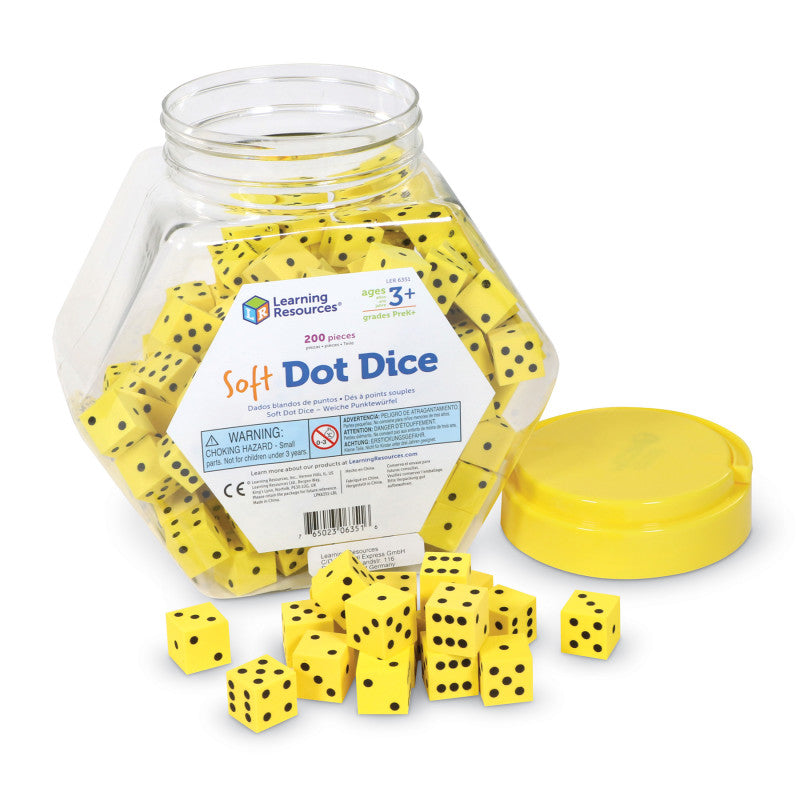 LEARNING RESOURCES - Soft Foam Dot Dice, 200 Count