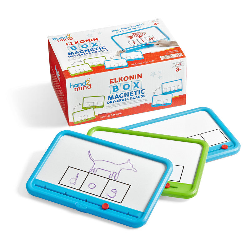 HAND2MIND - Elkonin Box Magnetic Dry-Erase Board Set