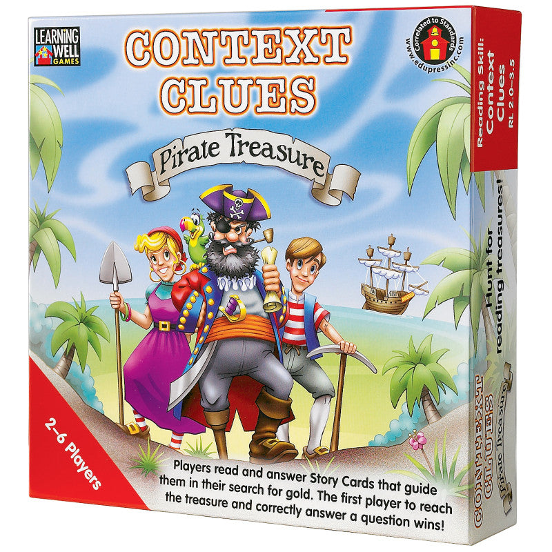 LEARNING WELL GAMES - Context Clues—Pirate Treasure Game, Red Levels 2.0-3.5