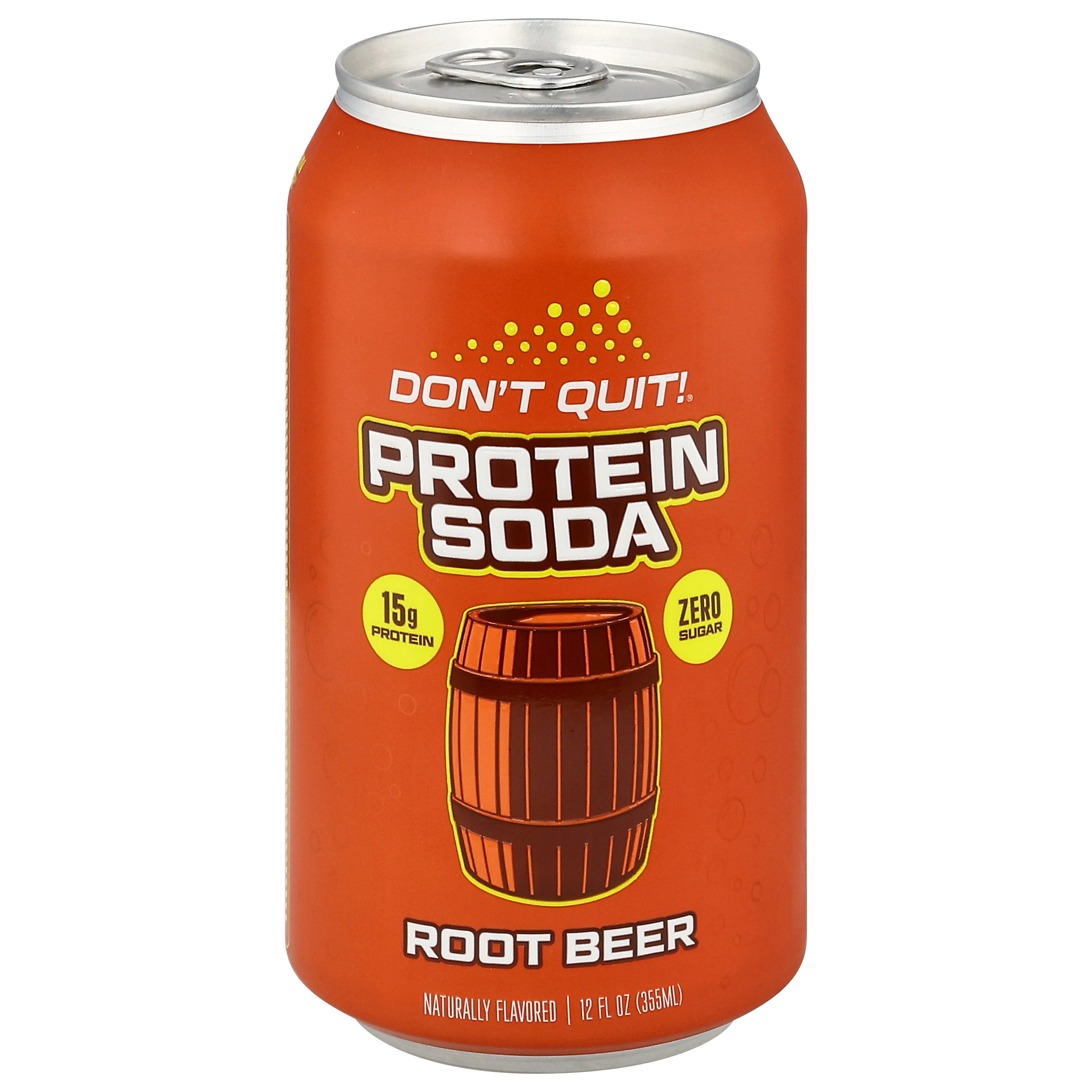 Don't Quit! Root Beer Protein Soda 12 fl oz - Case of 12