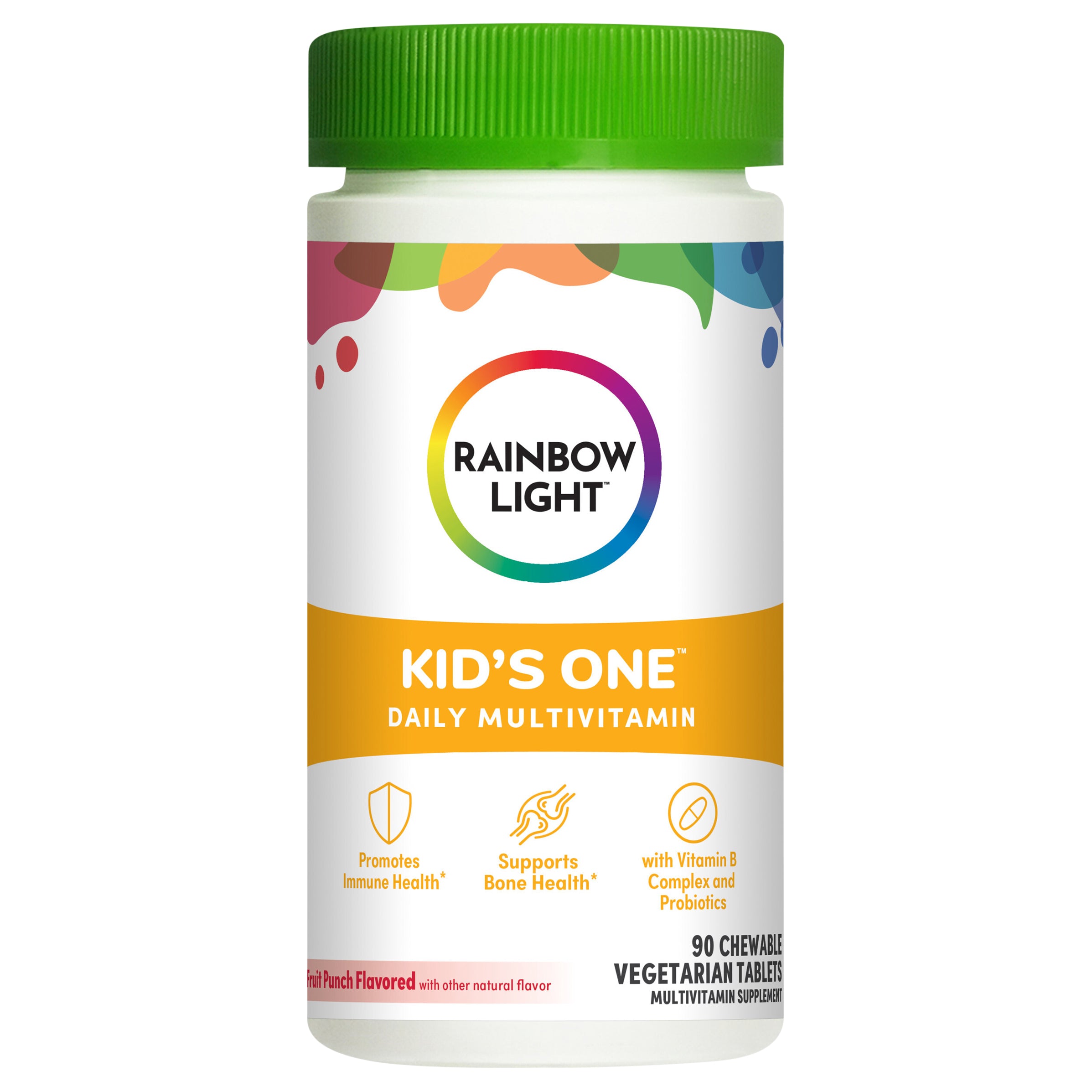 Rainbow Light Kids One Multivitamin Fruit Punch Flavor Tablets - Case of 1