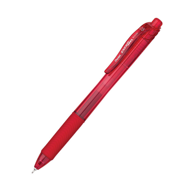 PENTEL - EnerGel-X™ Retractable Liquid Gel Pen, Red, 0.5mm, Pack of 12