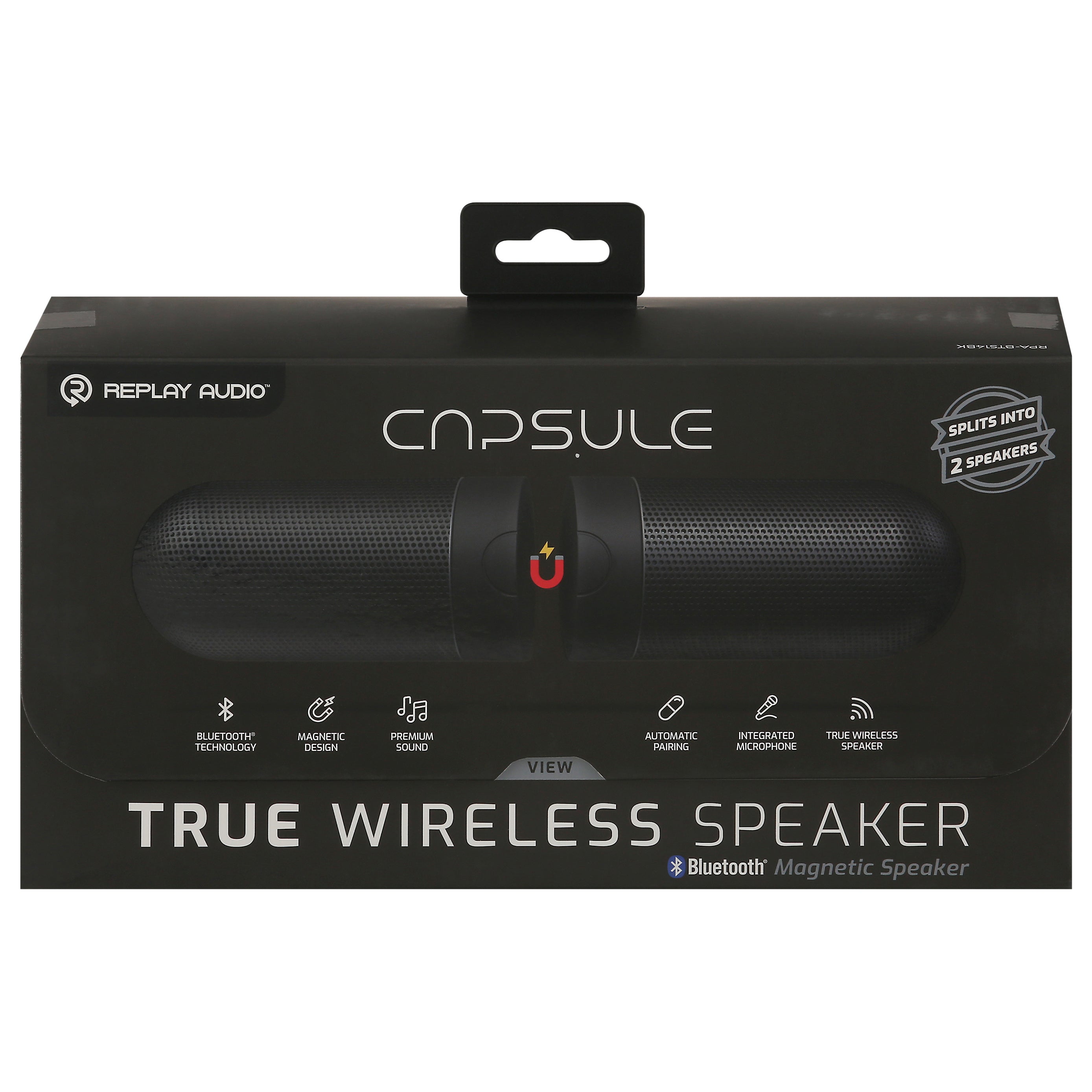 Replay Audio Capsule Bluetooth Magnetic True Wireless Speaker 1 ea - Case of 6
