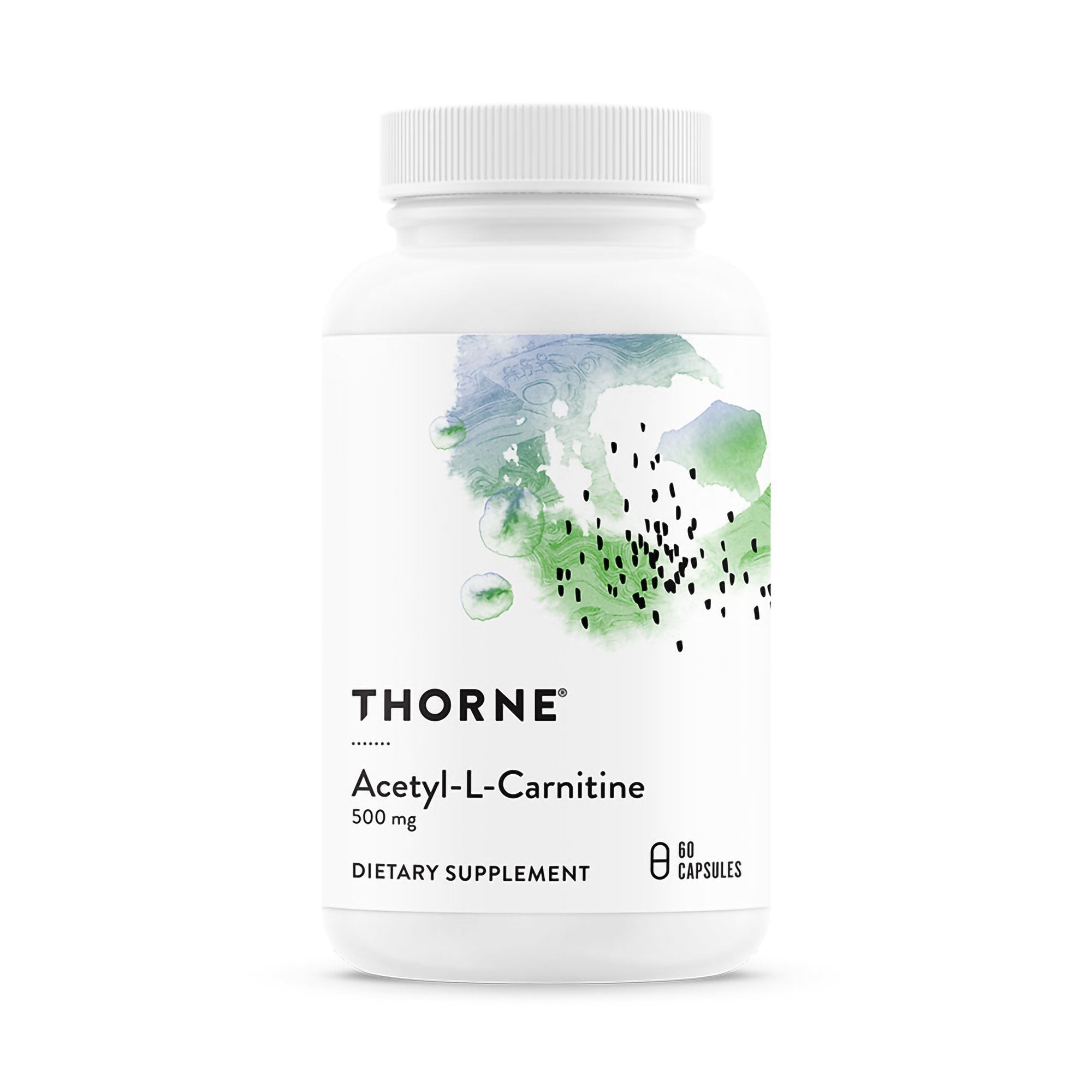 Thorne Research Inc - Dietary Supplement THORNE® Acetyl-L-Carnitine Acetyl-L-Carnitine 500 mg Strength Capsule 60 per Bottle [12/CS]