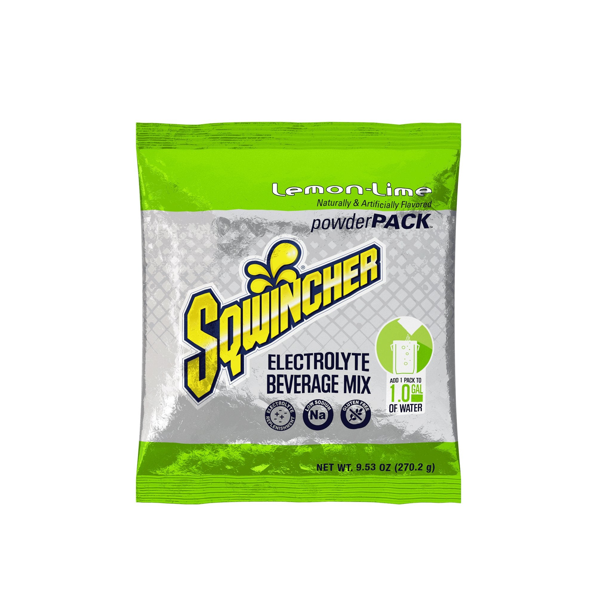 Kent Precision Foods - Oral Electrolyte Solution Sqwincher® Powder Pack® Lemon-Lime Flavor 9.53 oz. Electrolyte [80/CS]