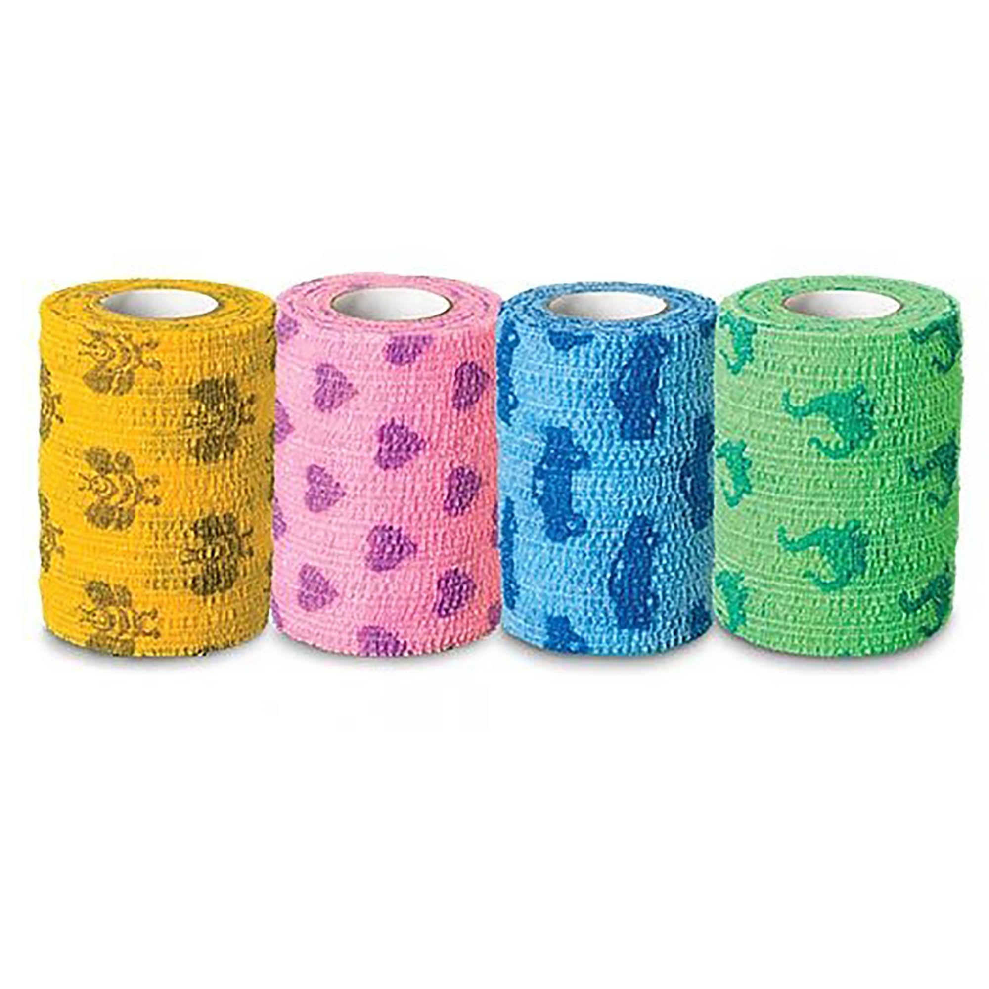 Andover Coated Products - Cohesive Bandage CoFlex® NL 2 Inch X 5 Yard Self-Adherent Closure Kid Design (Assorted Print) NonSterile 12 lbs. Tensile Strength [36/CS]