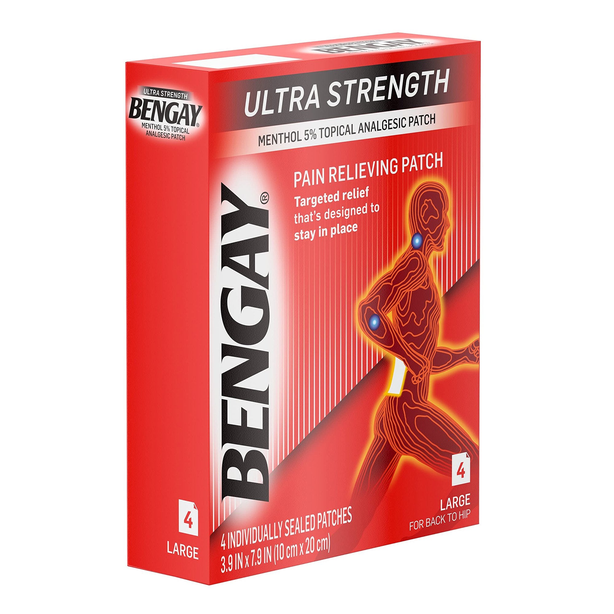 Johnson & Johnson Consumer - Topical Pain Relief Bengay® Ultra Strength 5% Strength Menthol Patch 4 per Box [36/CS]