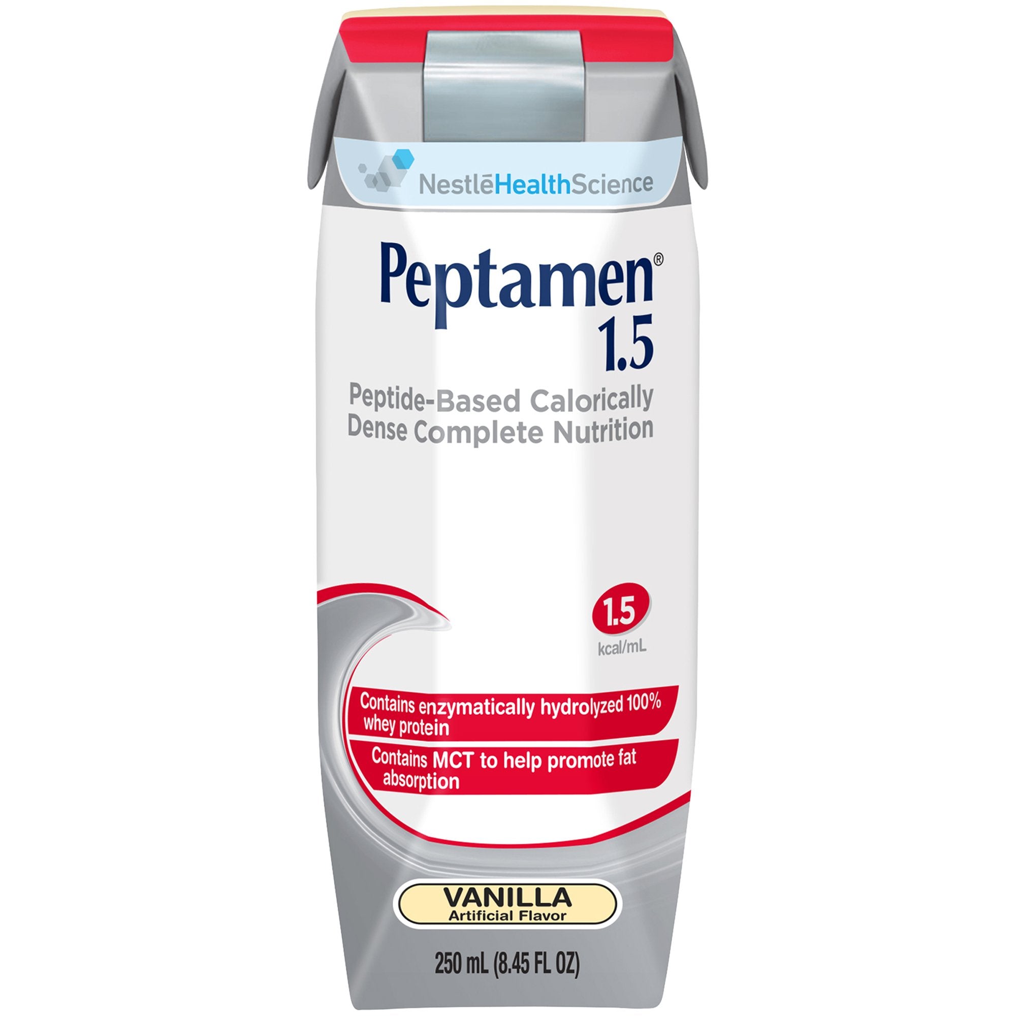 Nestle Healthcare Nutrition - Oral Supplement Peptamen® 1.5 Vanilla Flavor Liquid 250 mL Carton [24/CS]