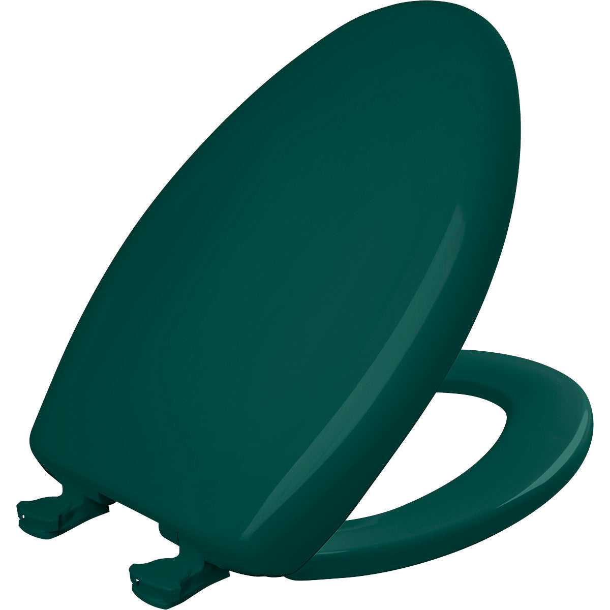Bemis Elongated Plastic Toilet Seat in Teal with STA-TITE® Seat Fastening System, Easy•Clean® and  Whisper•Close® Hinge