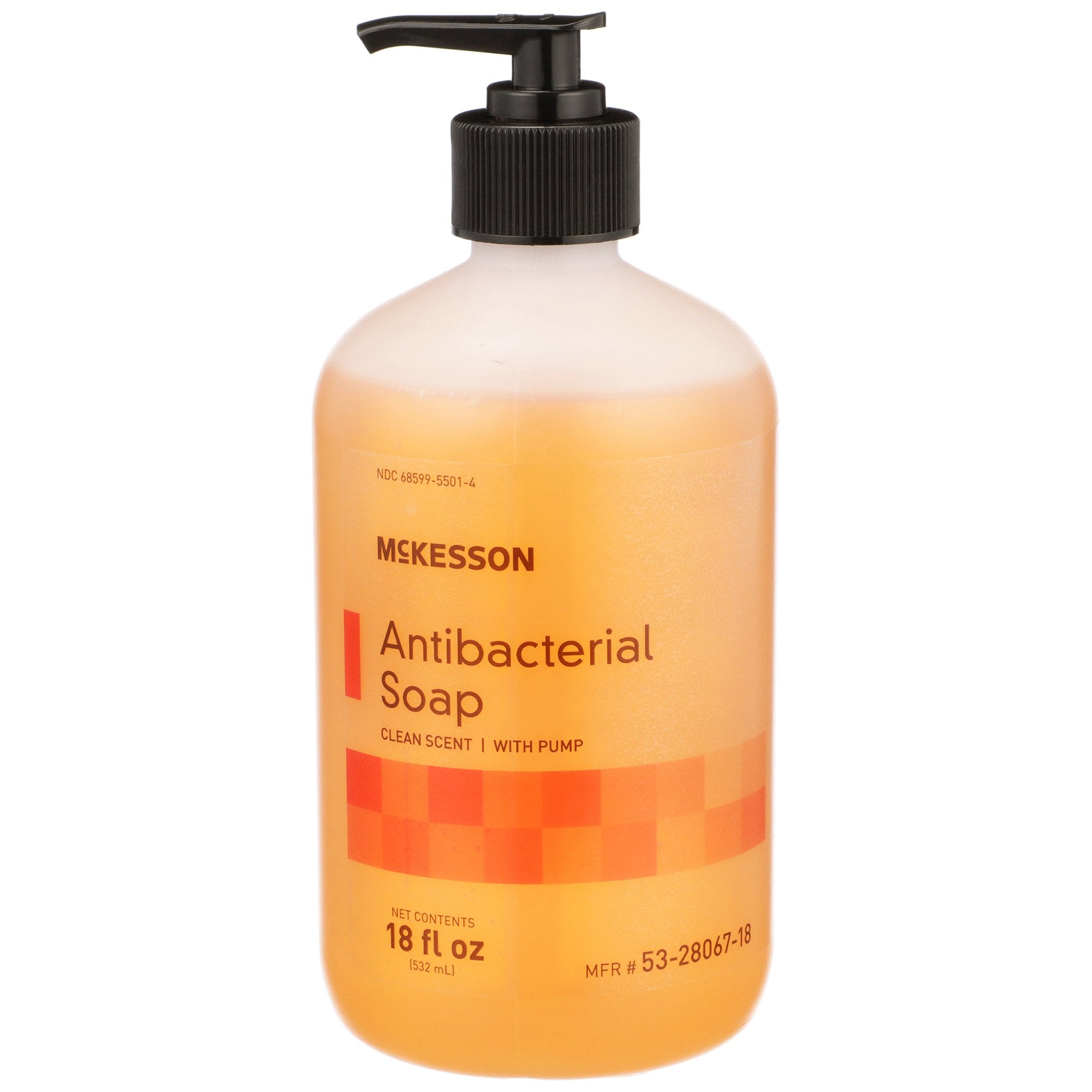 McKesson Brand - Antibacterial Soap McKesson Liquid 18 oz. Pump Bottle Clean Scent [12/CS]