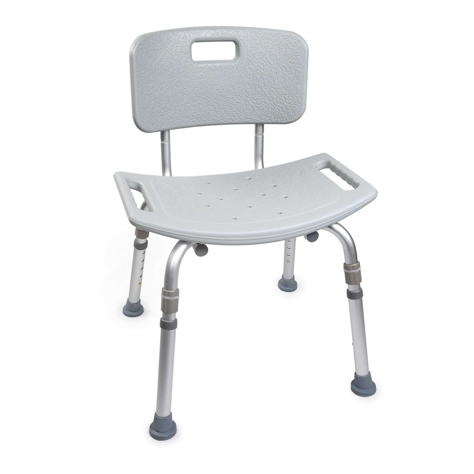 McKesson Brand - Bath Bench McKesson Without Arms Aluminum Frame Removable Backrest 19-1/4 Inch Seat Width 300 lbs. Weight Capacity [4/CS]