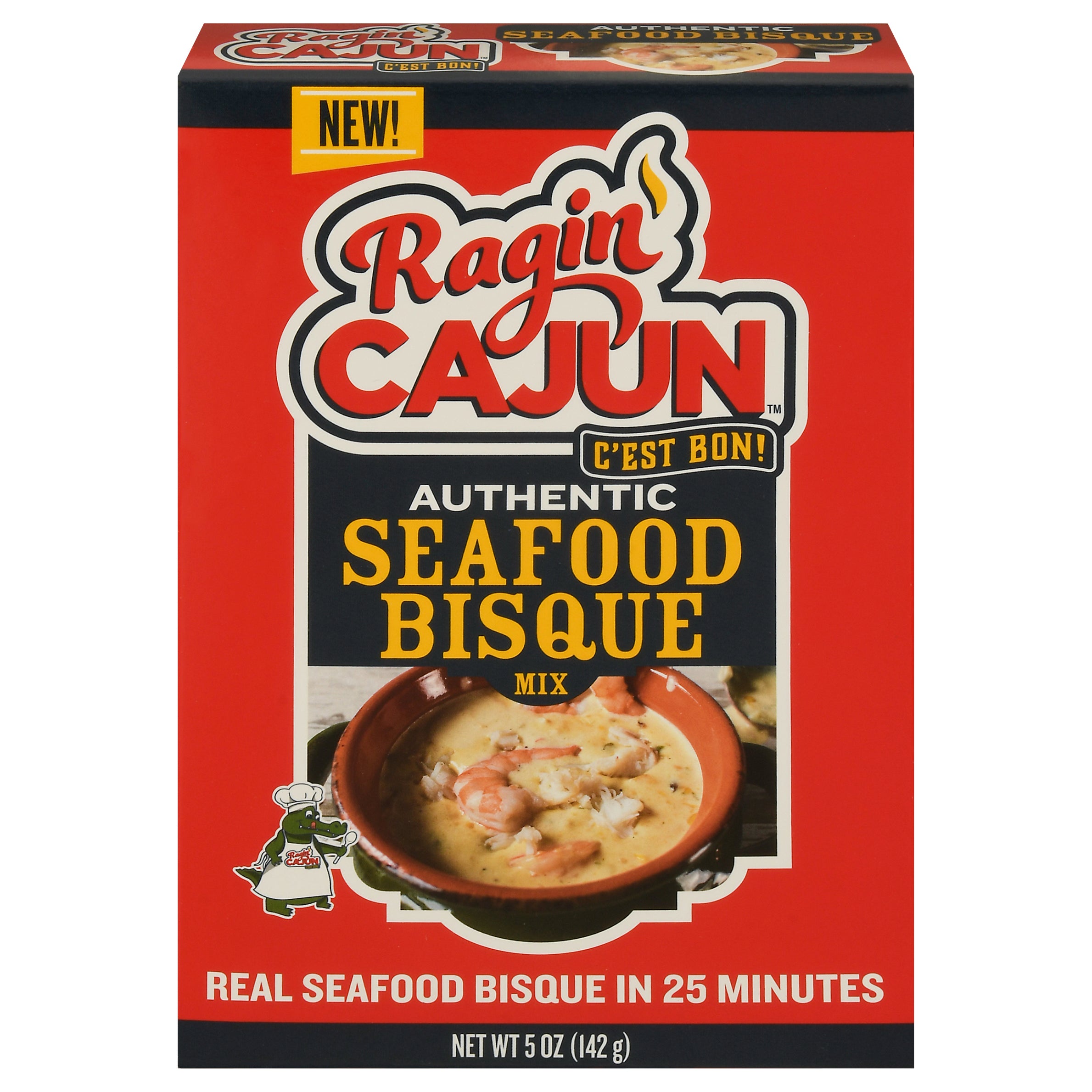 Ragin' Cajun Authentic Seafood Bisque Mix 5 oz - Case of 6