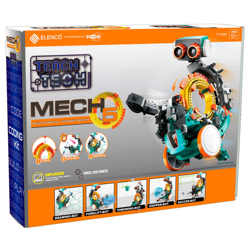 ELENCO - TEACH TECH™ Mech-5, Mechanical Coding Robot