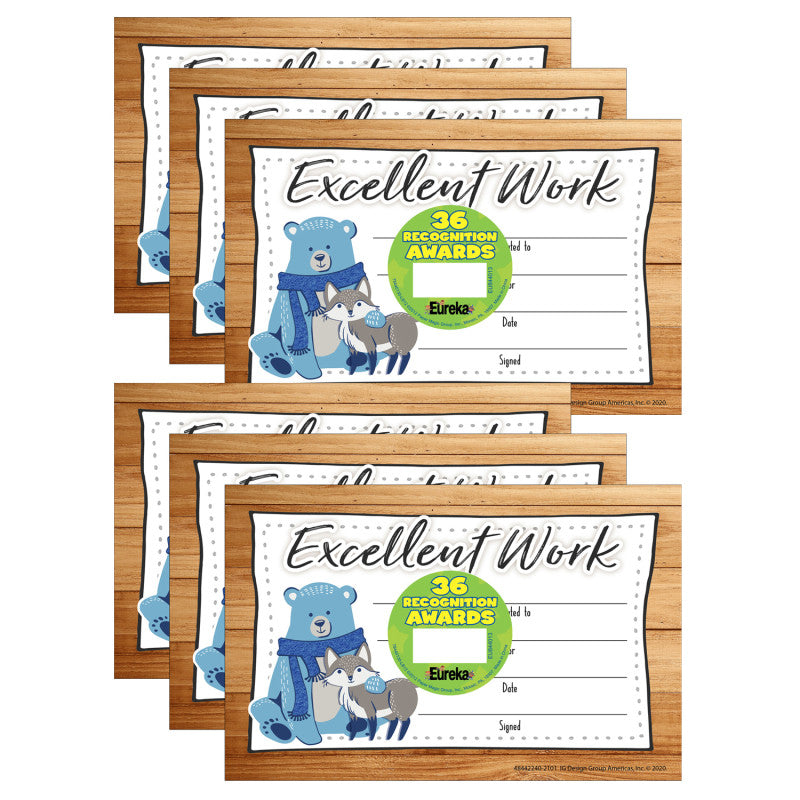 EUREKA - A Close-Knit Class Recognition Awards, 36 Per Pack, 6 Packs