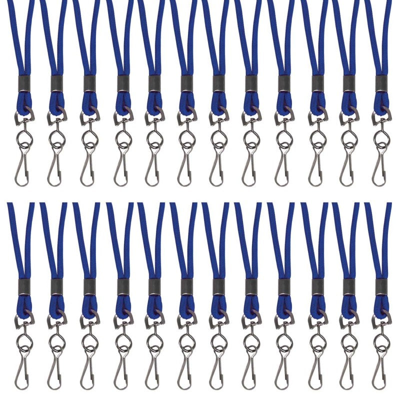 C-LINE - Standard Lanyard, Blue, Swivel Hook, Pack of 24