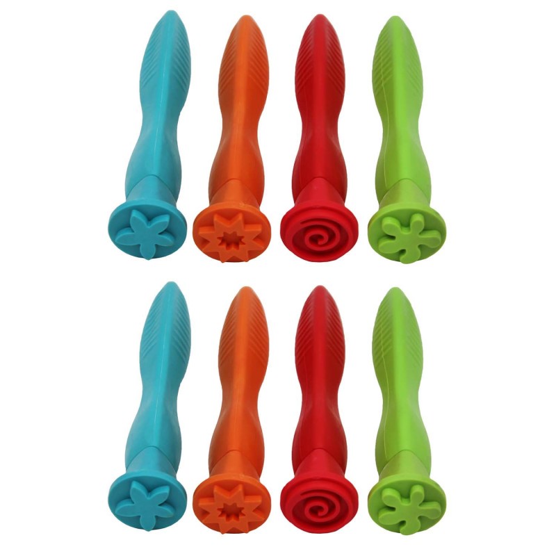 READY 2 LEARN - Triangle Grip Stampers - Patterns - 4 Per Pack - 2 Packs
