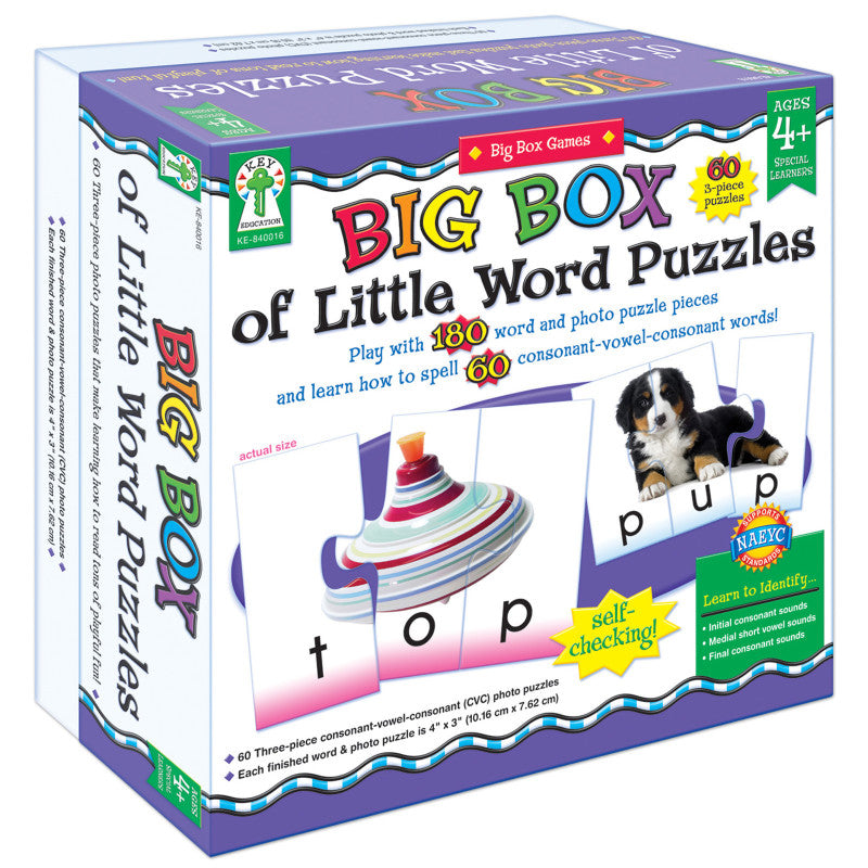 KEY EDUCATION PUBLISHING - Big Box of Little Word Puzzles