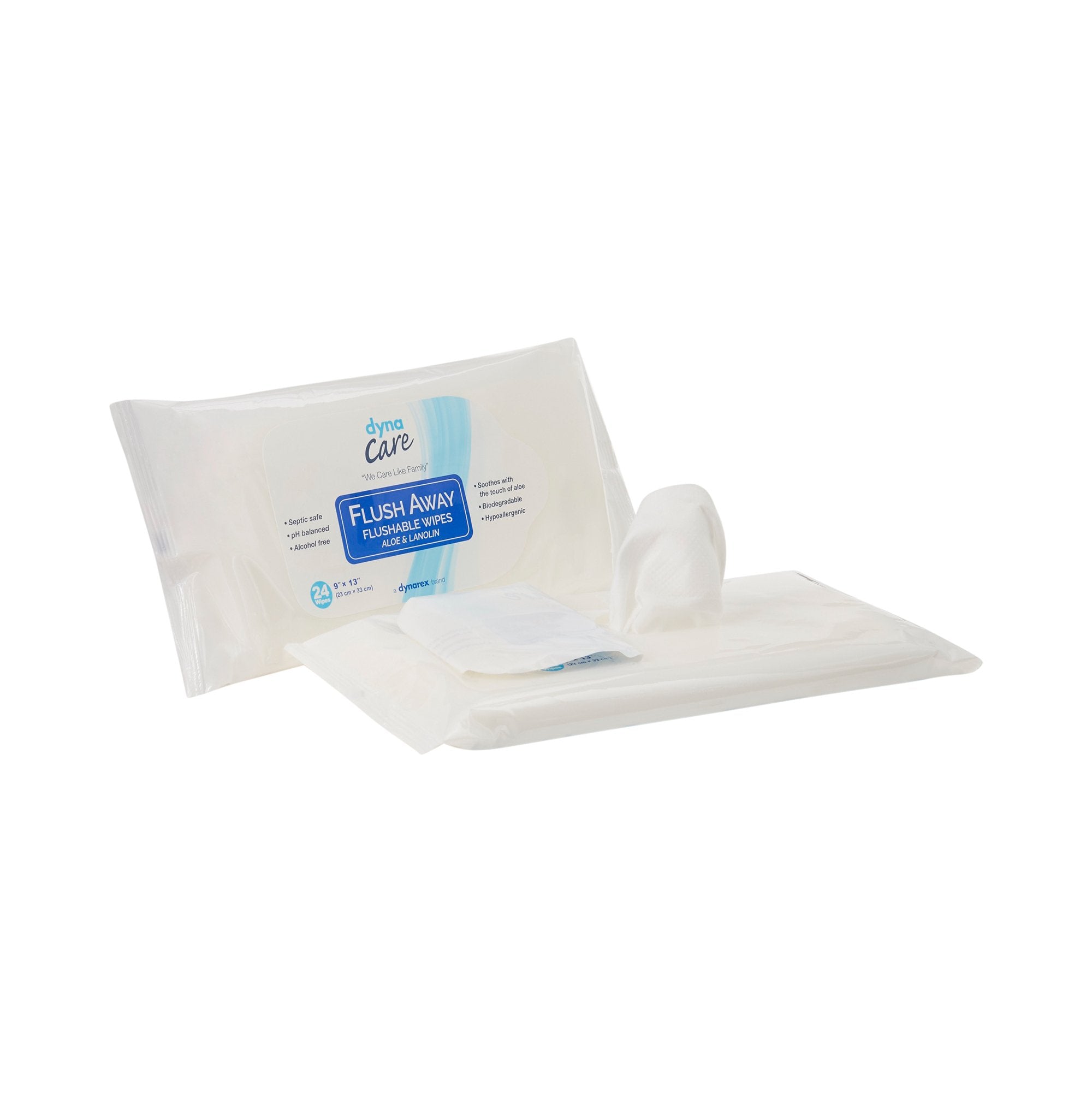 Dynarex - Flushable Personal Wipe Flush Away Adult Soft Pack Scented 24 Count [1/PK]