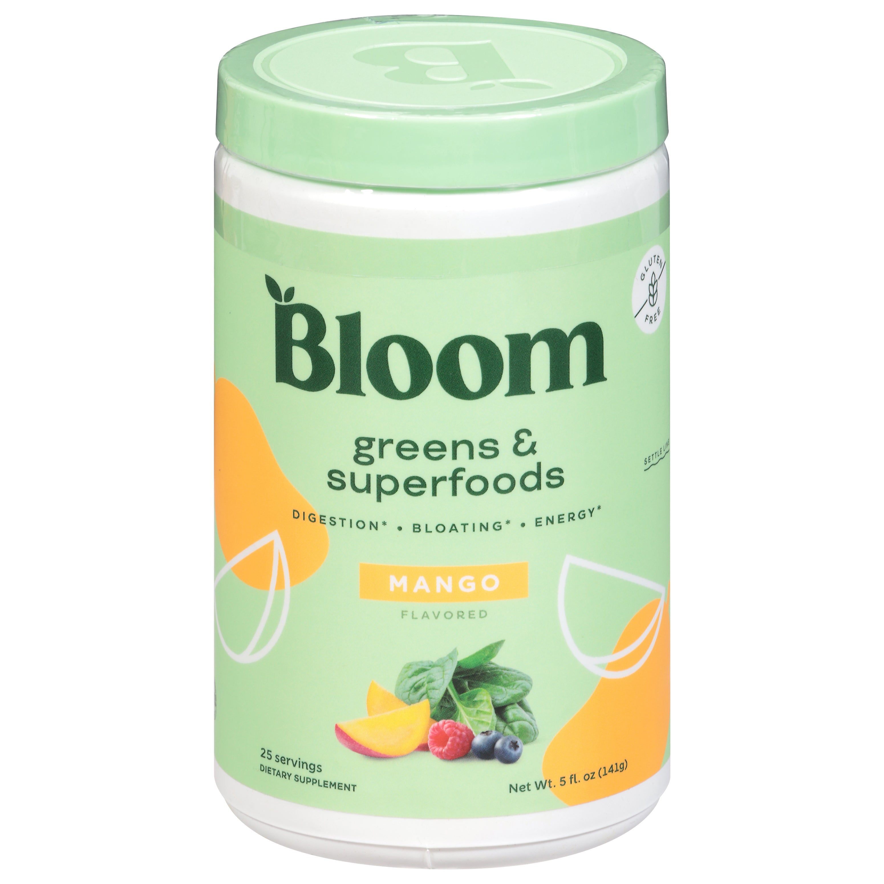 Bloom Mango Greens & Superfoods 5 fl oz - Case of 1