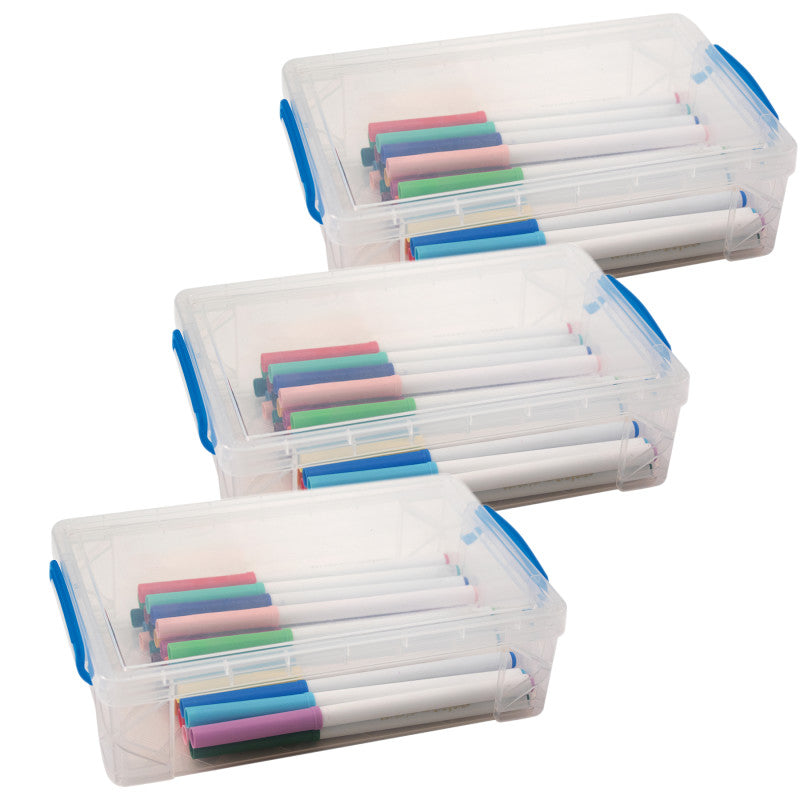 SUPER STACKER - Large Pencil Box, Pack of 3