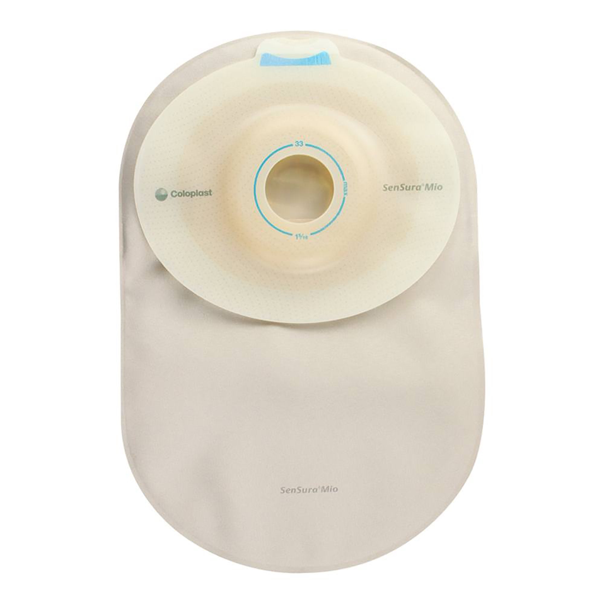Coloplast - Ostomy Pouch SenSura® Mio Convex One-Piece System 8-1/4 Inch Length, Maxi Convex Light, Pre-Cut 1-1/2 Inch Stoma Closed End [10/BX]