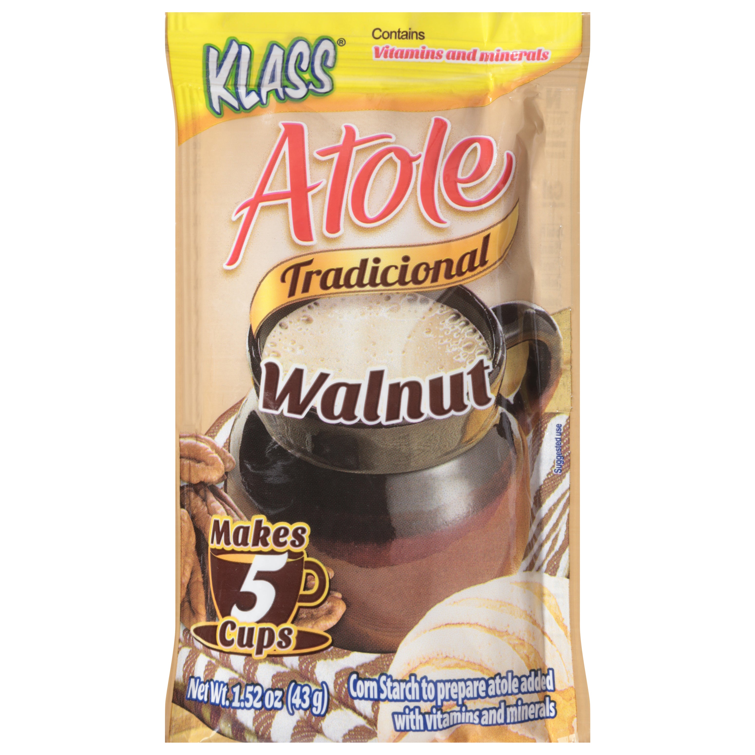 Klass Tradicional Walnut Atole 1.52 oz - Case of 48