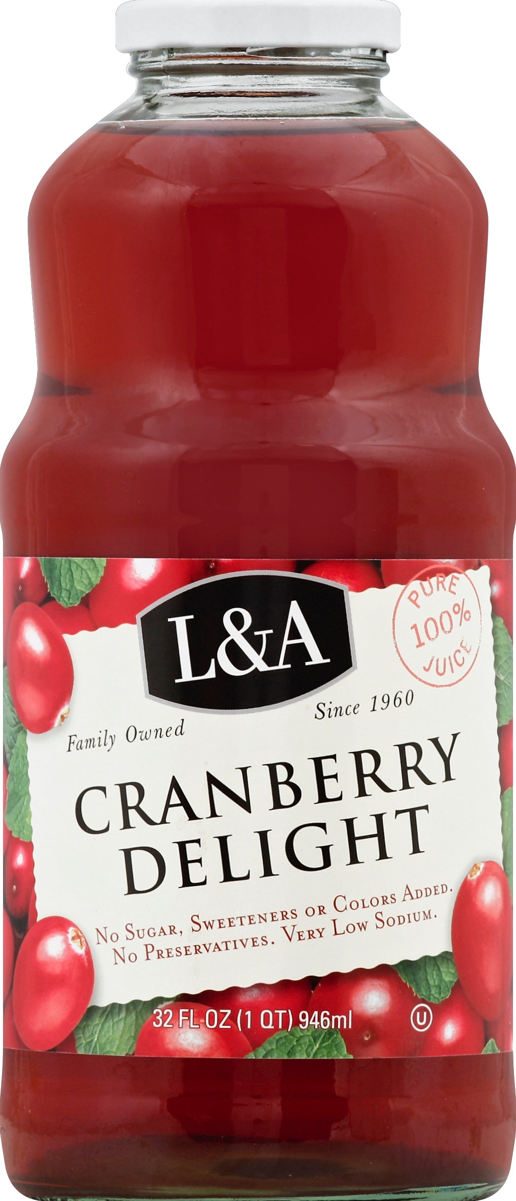L&A 100% Juice 32 oz - Case of 6