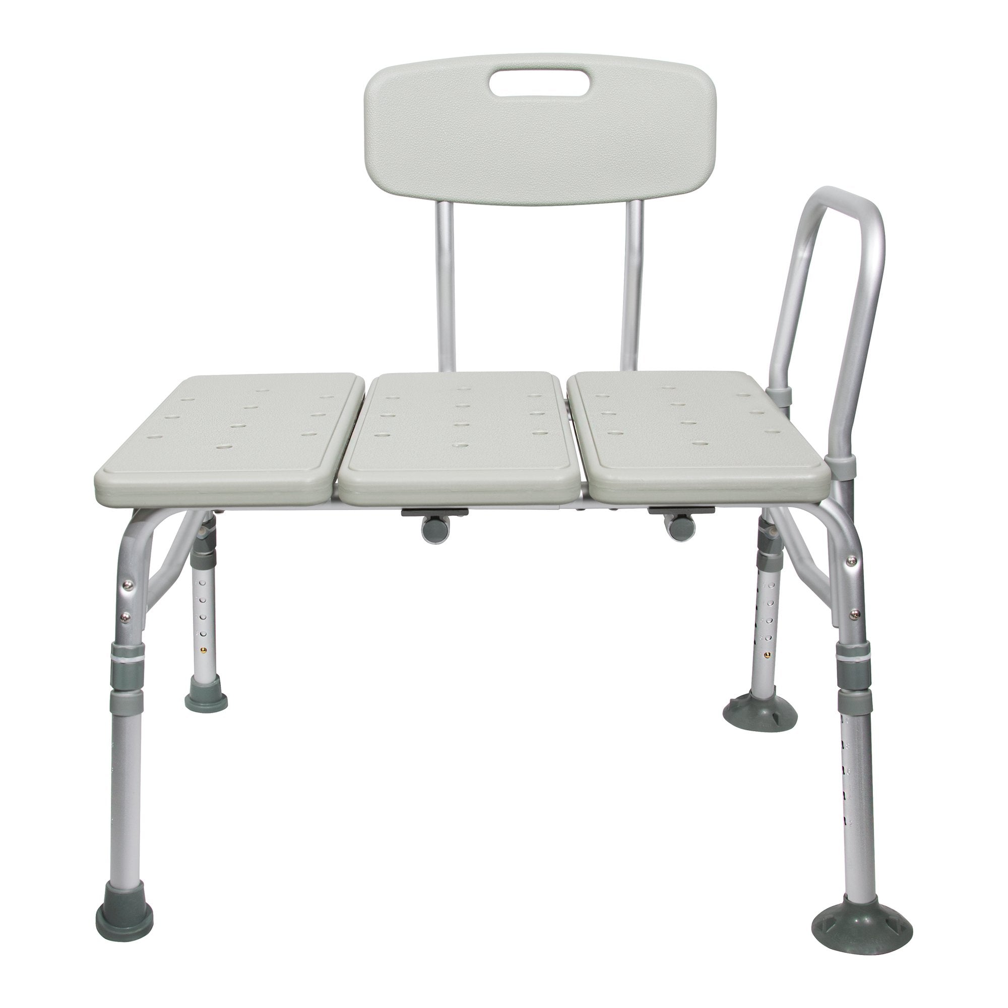 McKesson Brand - McKesson Knocked Down Bath Transfer Bench Removable Arm Rail 17-1/2 to 22-1/2 Inch Seat Height 400 lbs. Weight Capacity [1/EA]