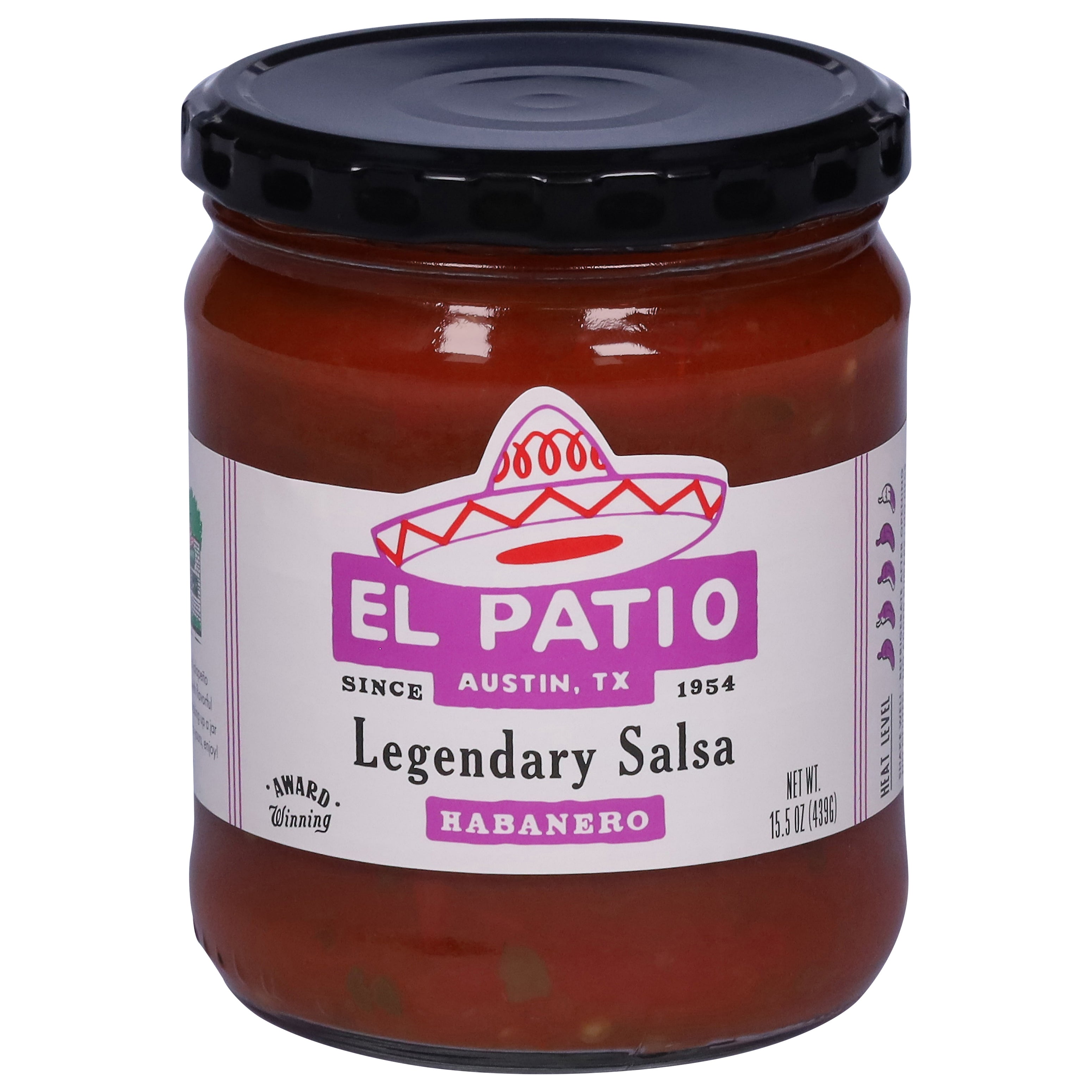 El Patio Habanero Legendary Salsa 15.5 oz - Case of 6