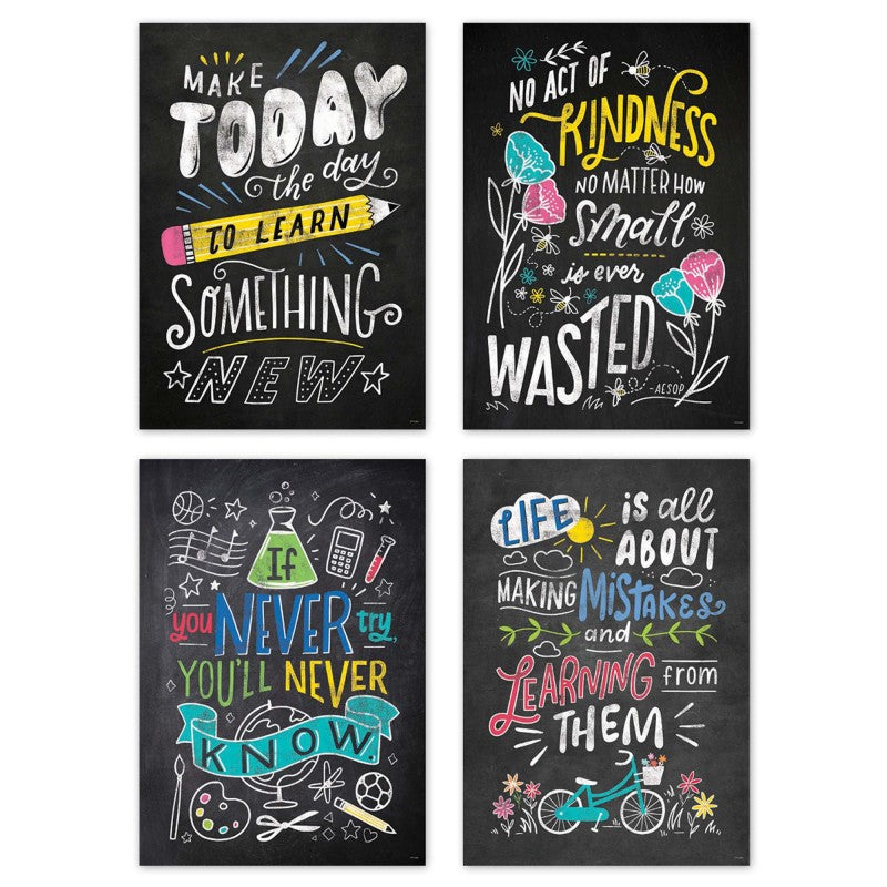 CREATIVE TEACHING PRESS - Colorful Inspiration Inspire U 4-Poster Pack