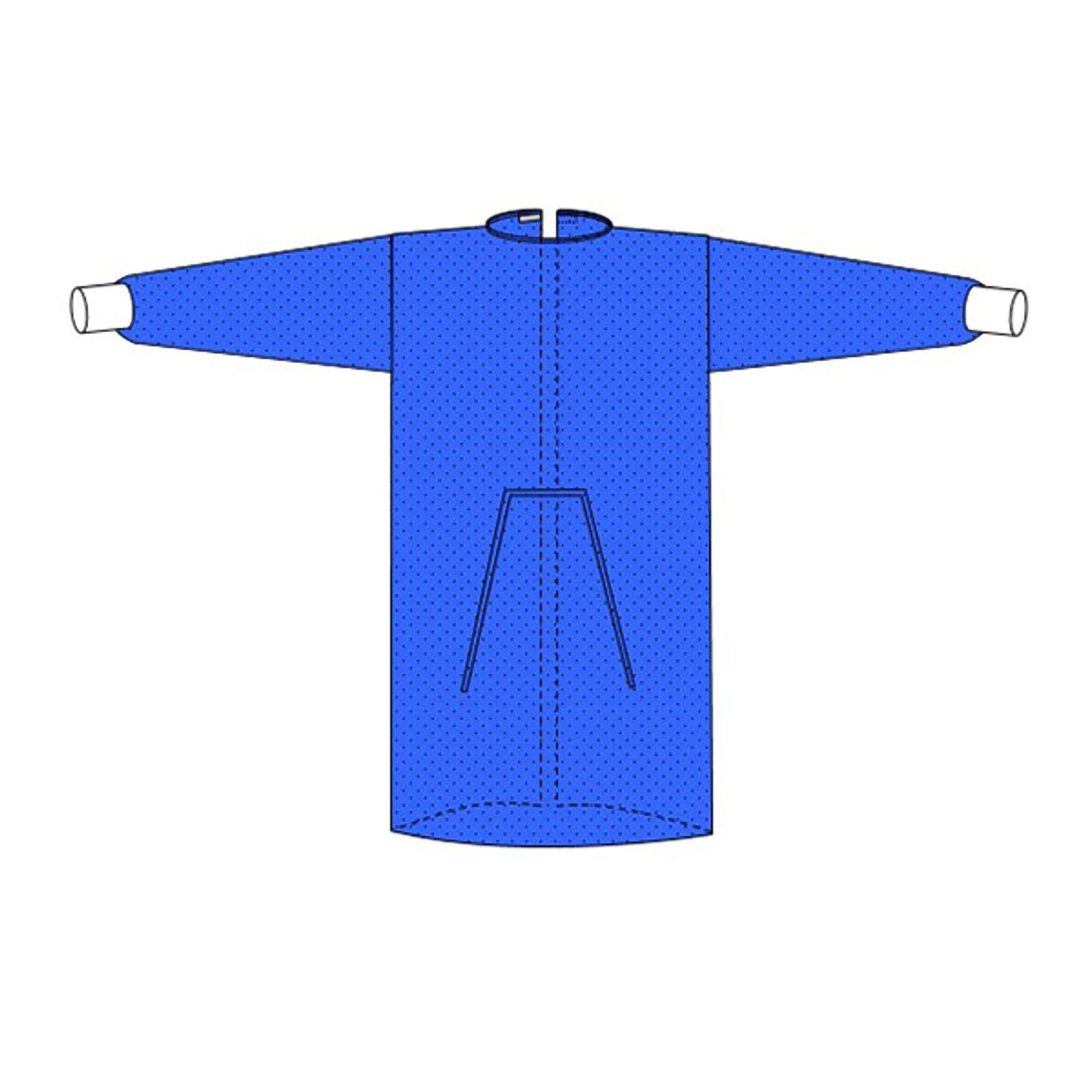 Welmed - Protective Procedure Gown Welmed X-Large Blue NonSterile Not Rated Disposable [10/BG]