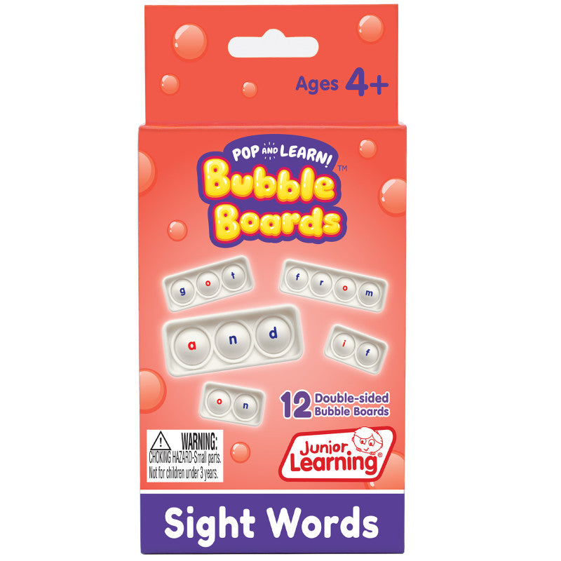 JUNIOR LEARNING - Sight Word Bubble Boards, Set of 12