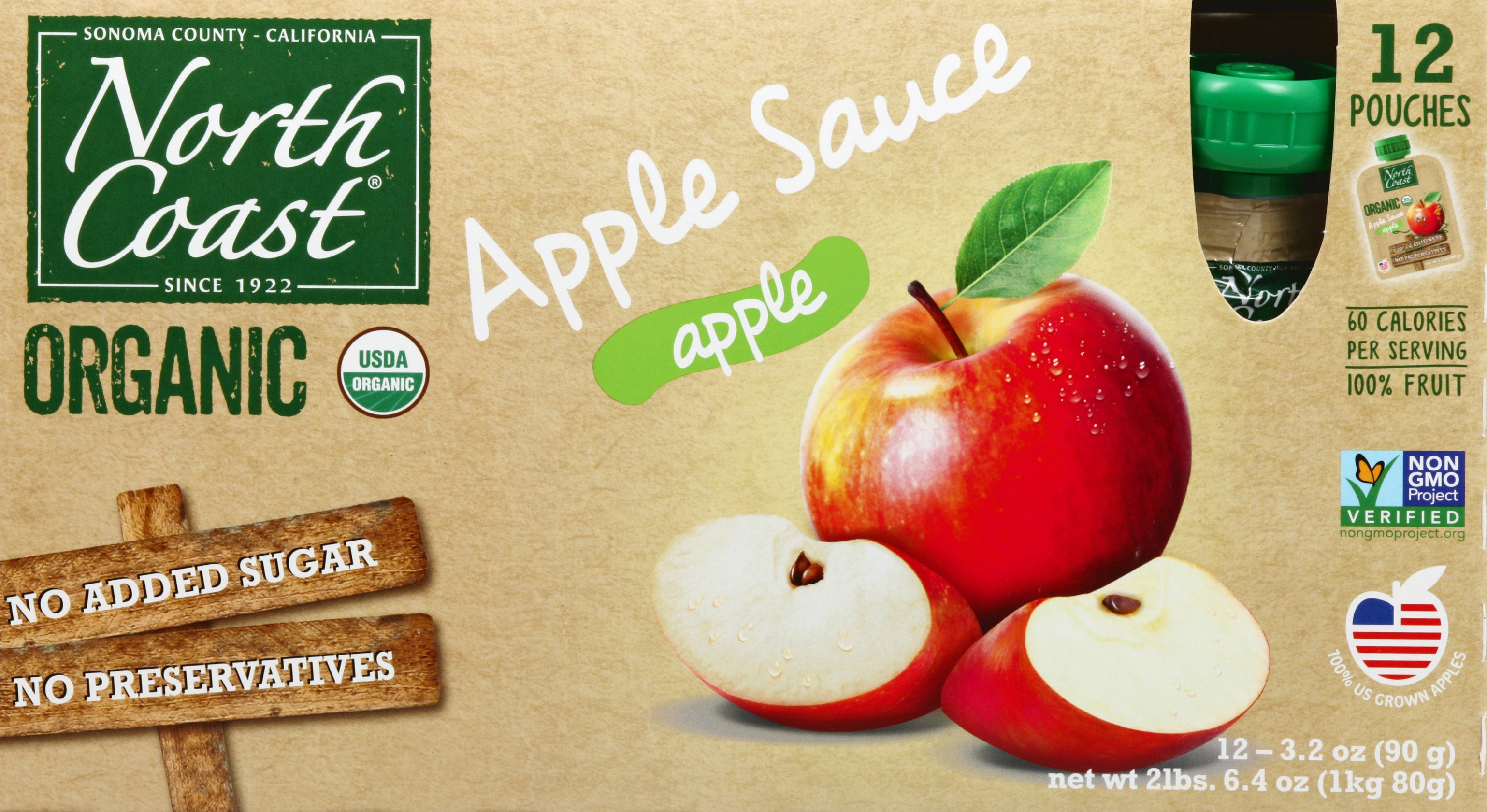 North Coast Apple Sauce 12 ea - Case of 4