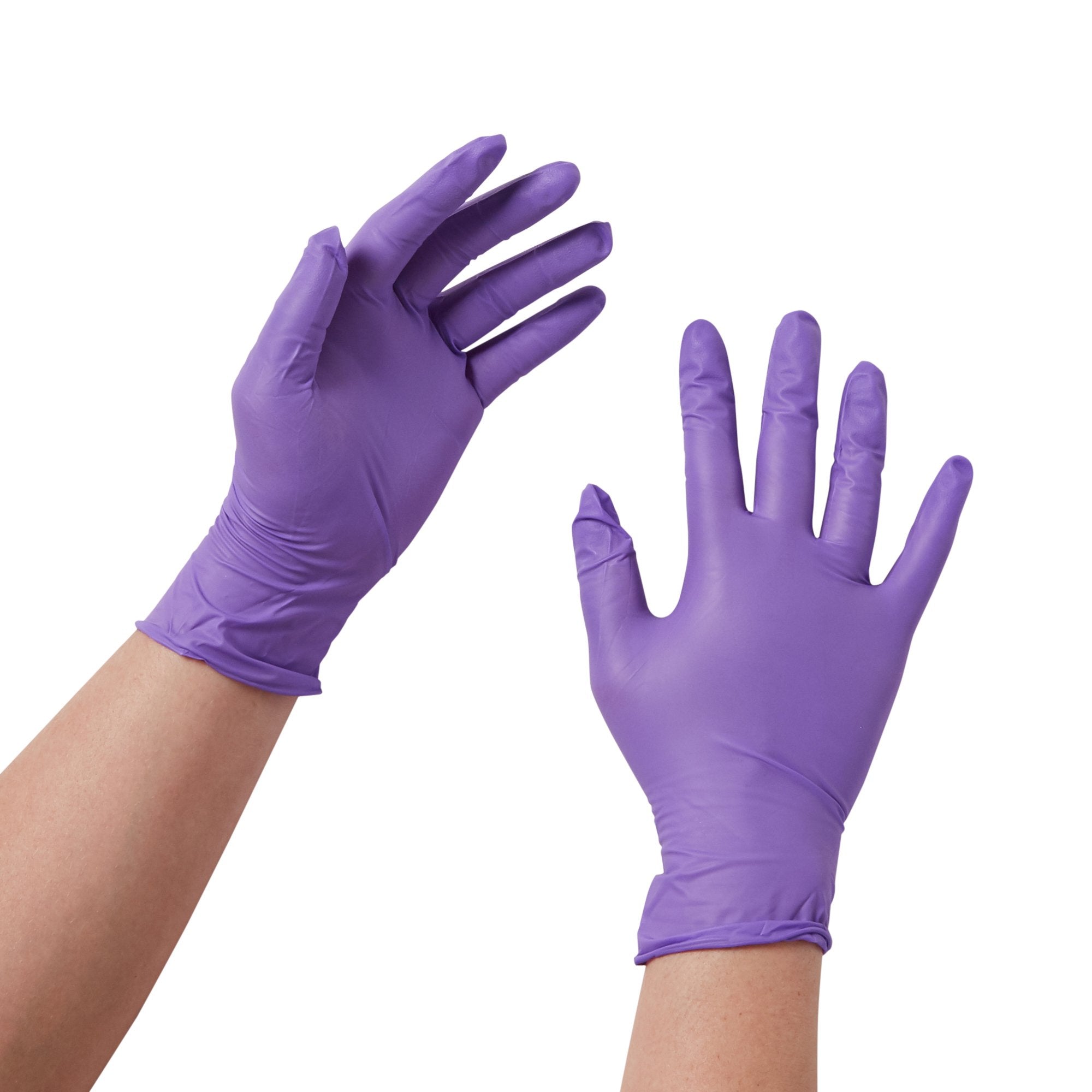 O&M Halyard Inc - Exam Glove Purple Nitrile® X-Small NonSterile Nitrile Standard Cuff Length Textured Fingertips Purple Chemo Tested [100/BX]
