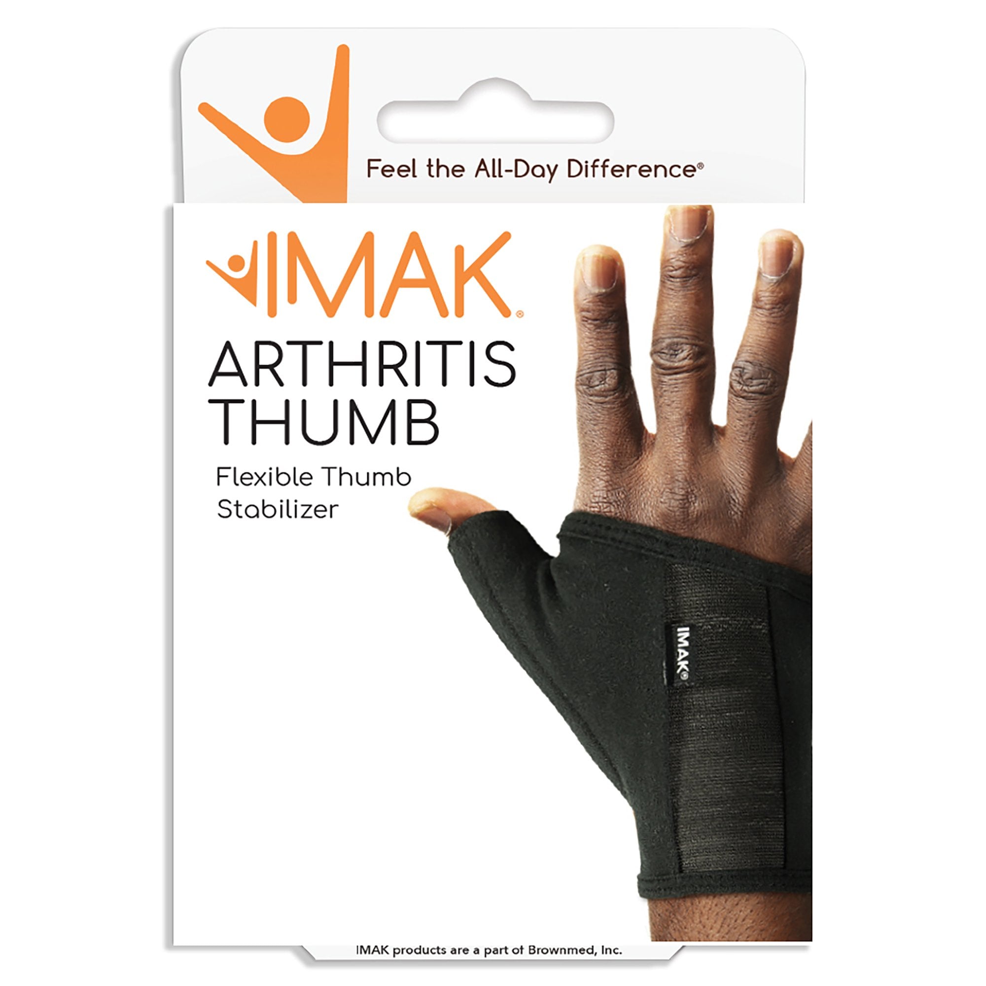 Brownmed - Arthritis Glove IMAK® Compression Arthritis Thumb Open Finger Small Wrist Length Hand Specific Pair [1/EA]
