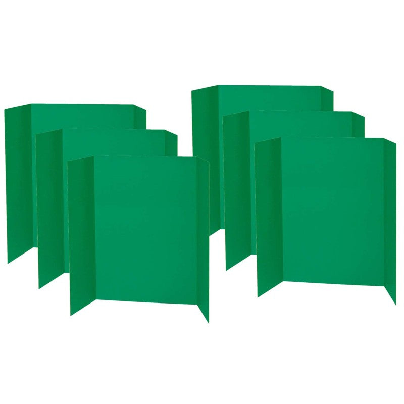 PACON - Presentation Board, Green, Single Wall, 48" x 36", Pack of 6