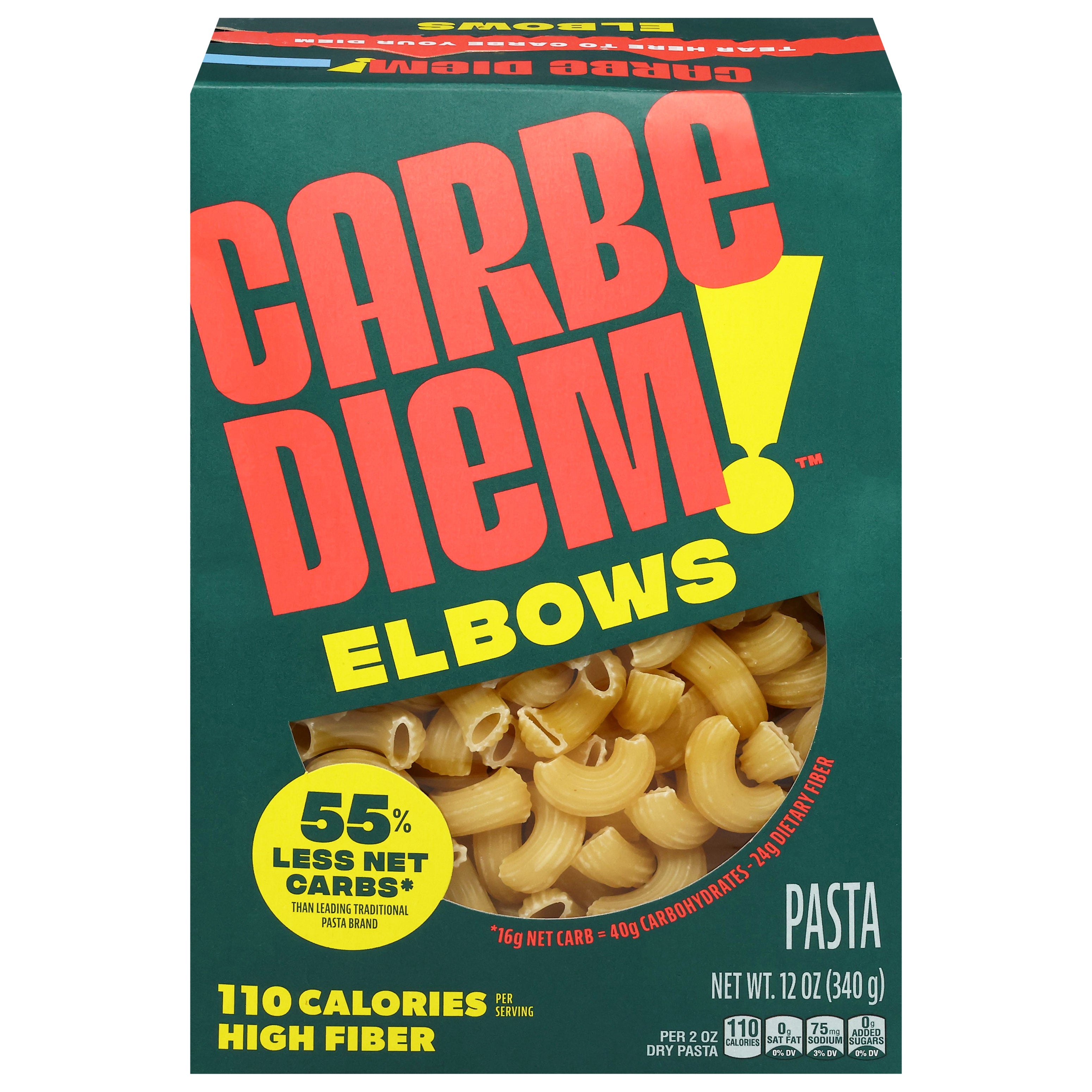Carbe Diem! Elbows Pasta 12 oz - Case of 12