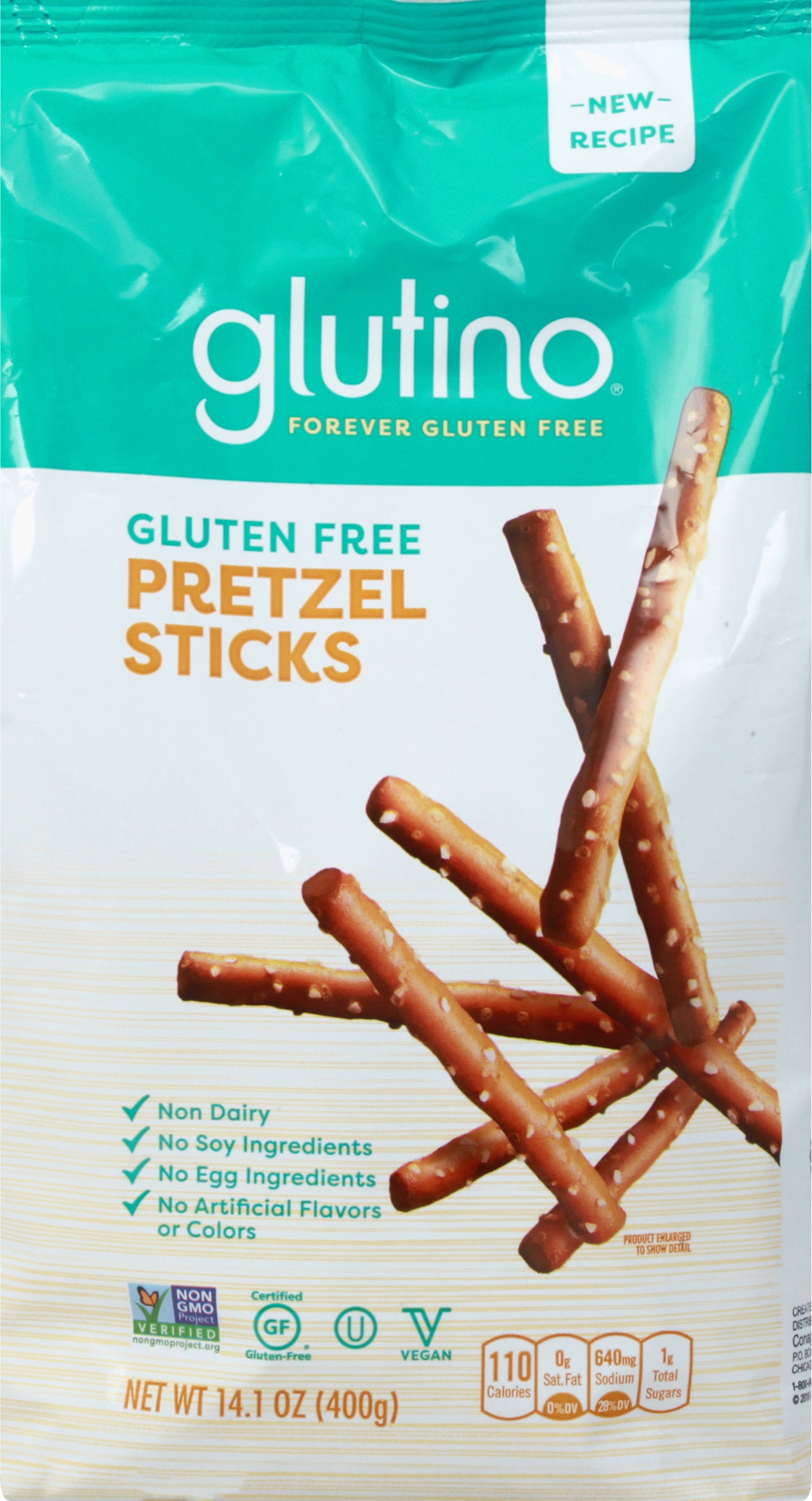 Glutino Gluten Free Pretzel Sticks 14.1 oz - Case of 12