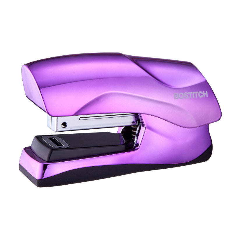 BOSTITCH - Flat Clinch Stapler, 40 Sheets, Metallic Purple